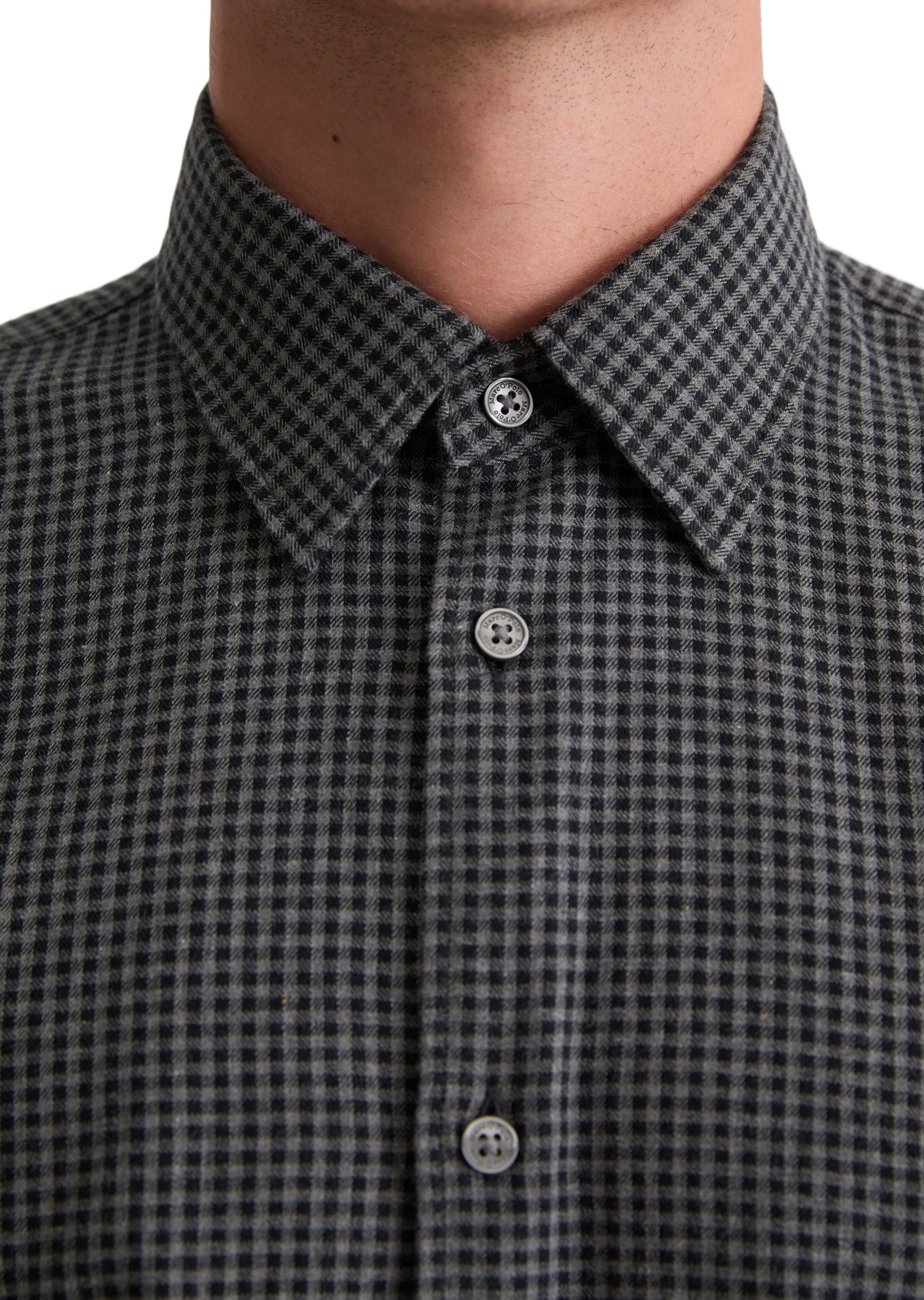 Marc O'Polo Langarmhemd »aus leichtem Bio-Baumwoll-Flanell«