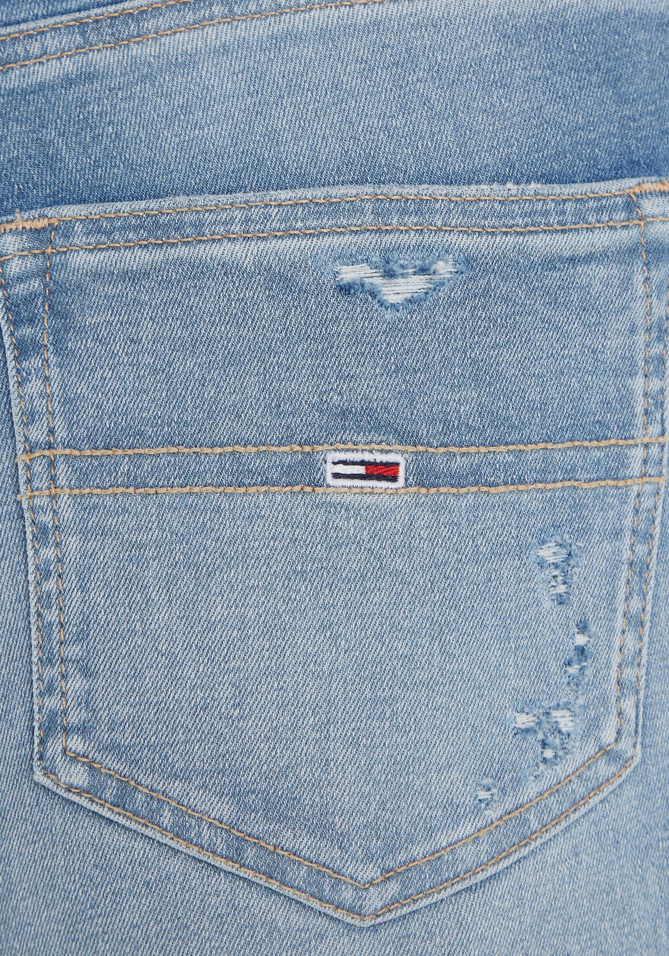 Logostickerei BAUR | kaufen Logobadge HR SSKN Jeans ANK für CG7216«, Skinny-fit-Jeans »SYLVIA mit und Tommy