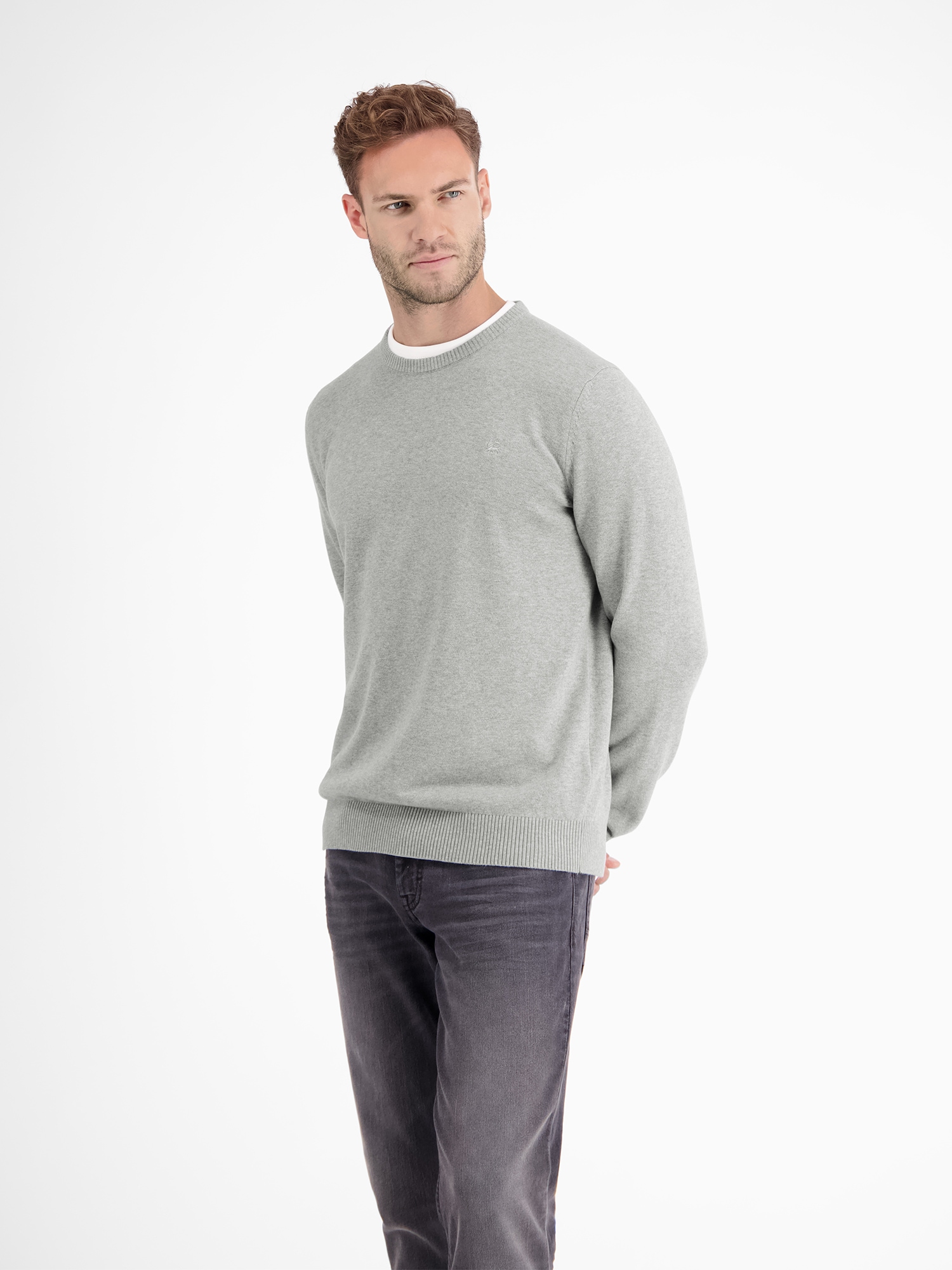 Thumbnail - LERROS Strickpullover "Crewneck Strickpullover" Weicher Strick-Pullover, Rundhalsausschnitt, lange Ärmel, pflegeleicht