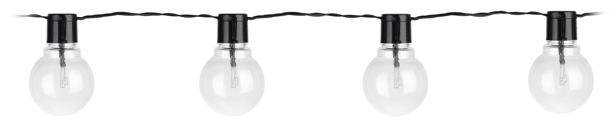 EGLO Lichterkette »LED Lichterkette , Balkon Deko, IP44, mit Glühbirnen, dekorative« 16 Stk.-flammig aus Kunststoff, 4,5m Kabel, 16 Birnen