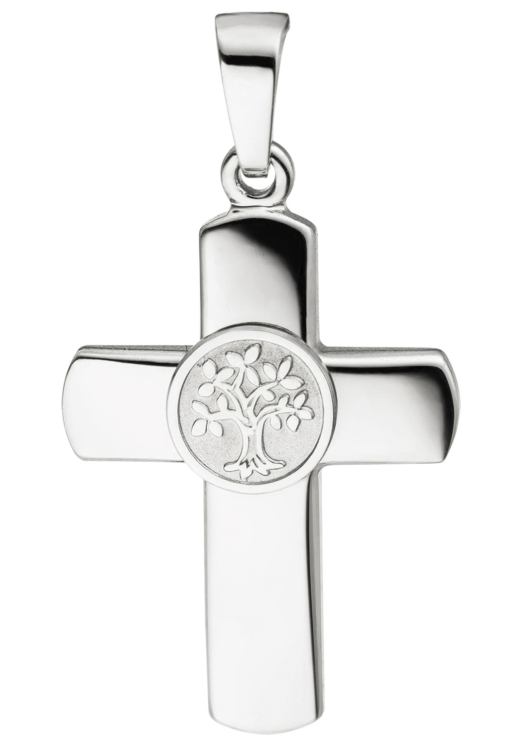 JOBO Kreuzanhänger »Anhänger Kreuz mit Lebensbaum«, 925 Silber kaufen | BAUR