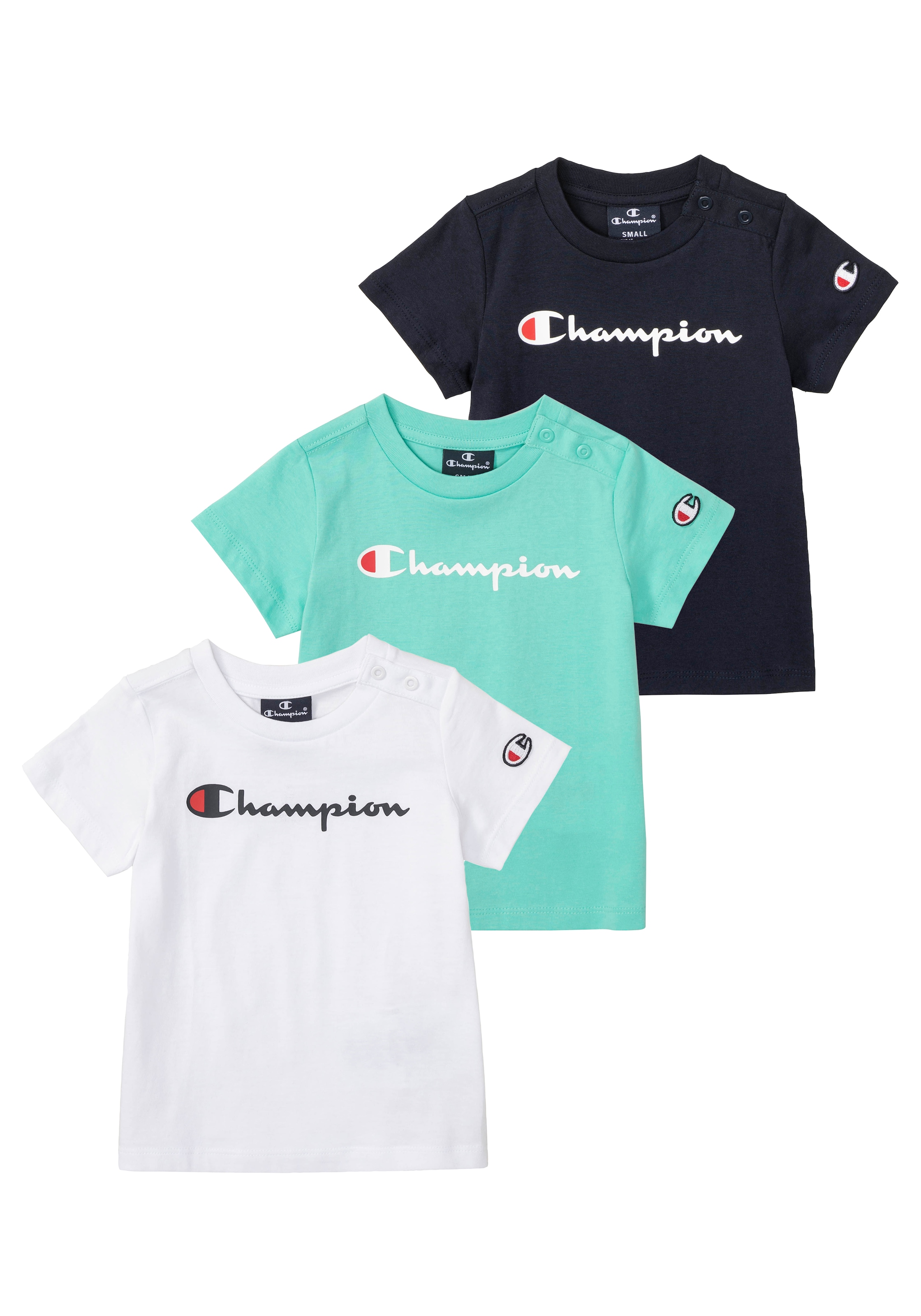 Champion T-Shirt BAUR 3 T-Shirt«, »Toddler | 3 tlg.) Classic bestellen pack (Packung