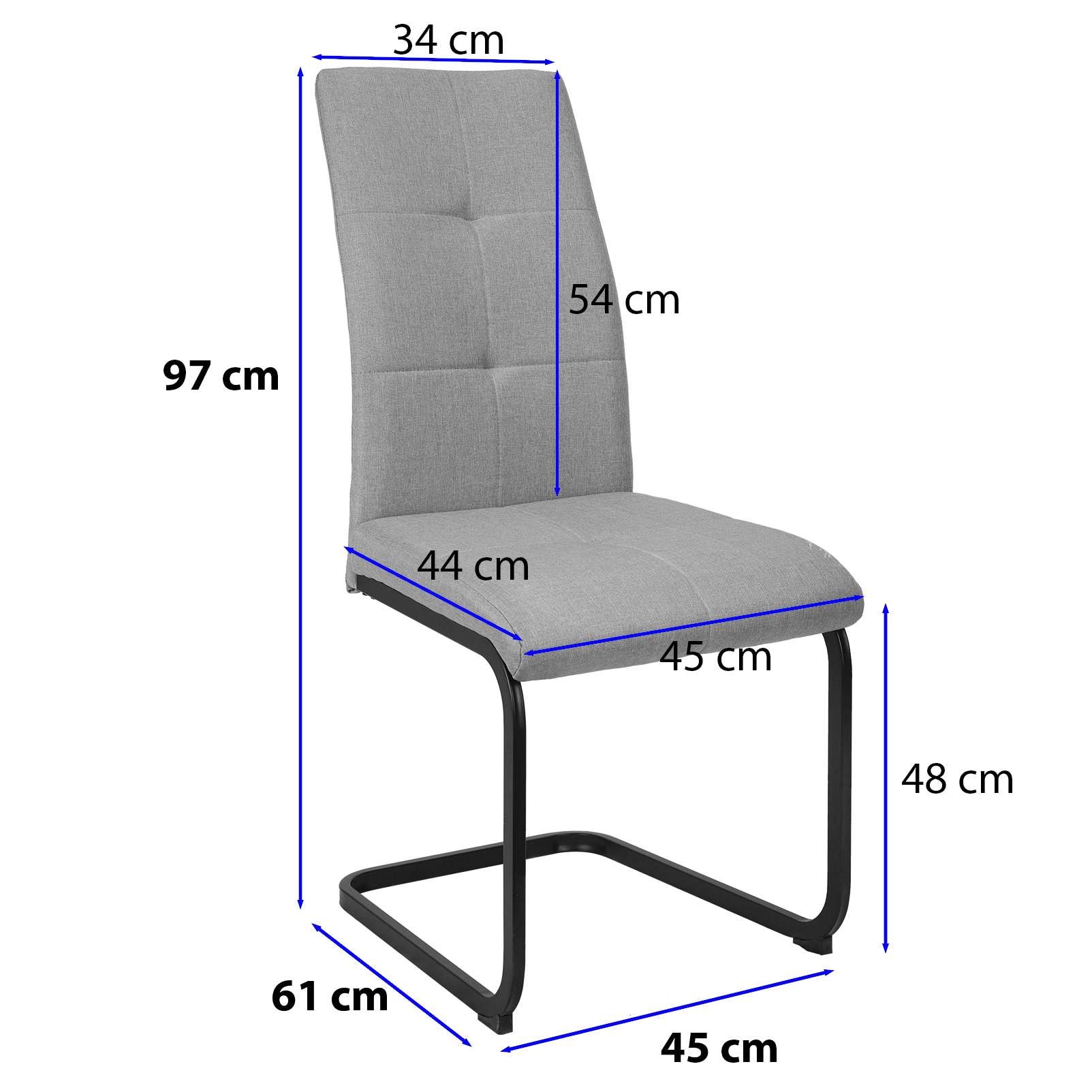 OTTO home Esszimmerstuhl »Calgoty« (Set) 2 Stk.Freischwinger