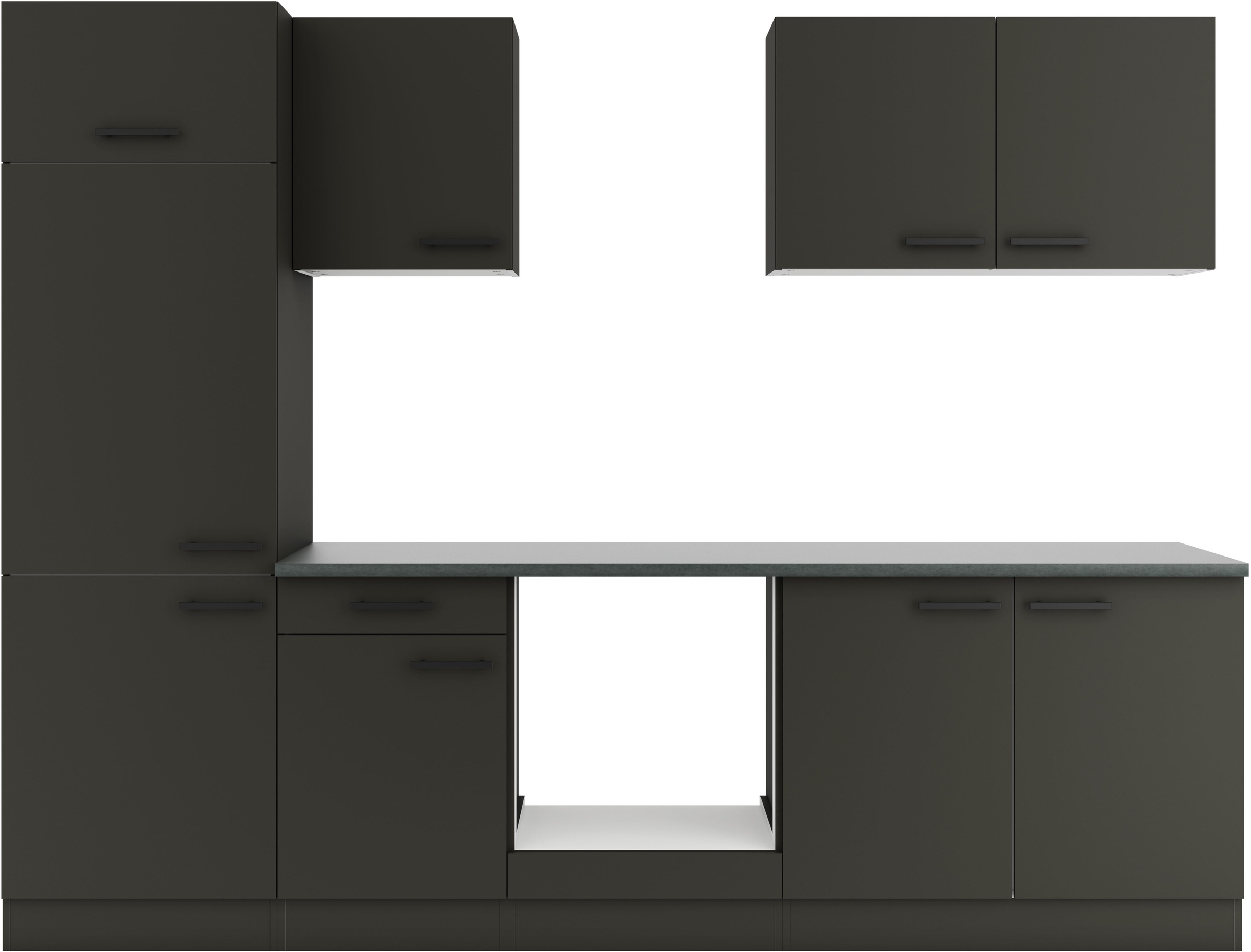 OPTIFIT Küchenzeile "Palma" Breite 270 cm, wahlweise mit E-Geräten, seitenv günstig online kaufen