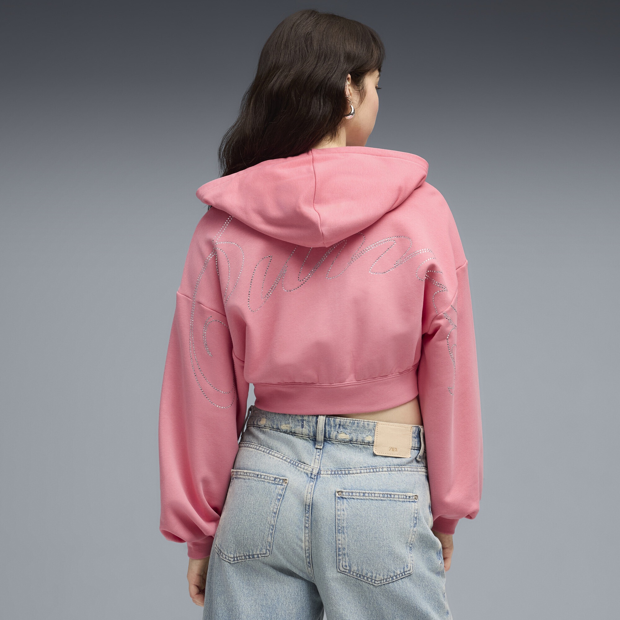 Thumbnail - PUMA Hoodie "Essentials Graphics Bedazzled Kapuzenjacke Damen"