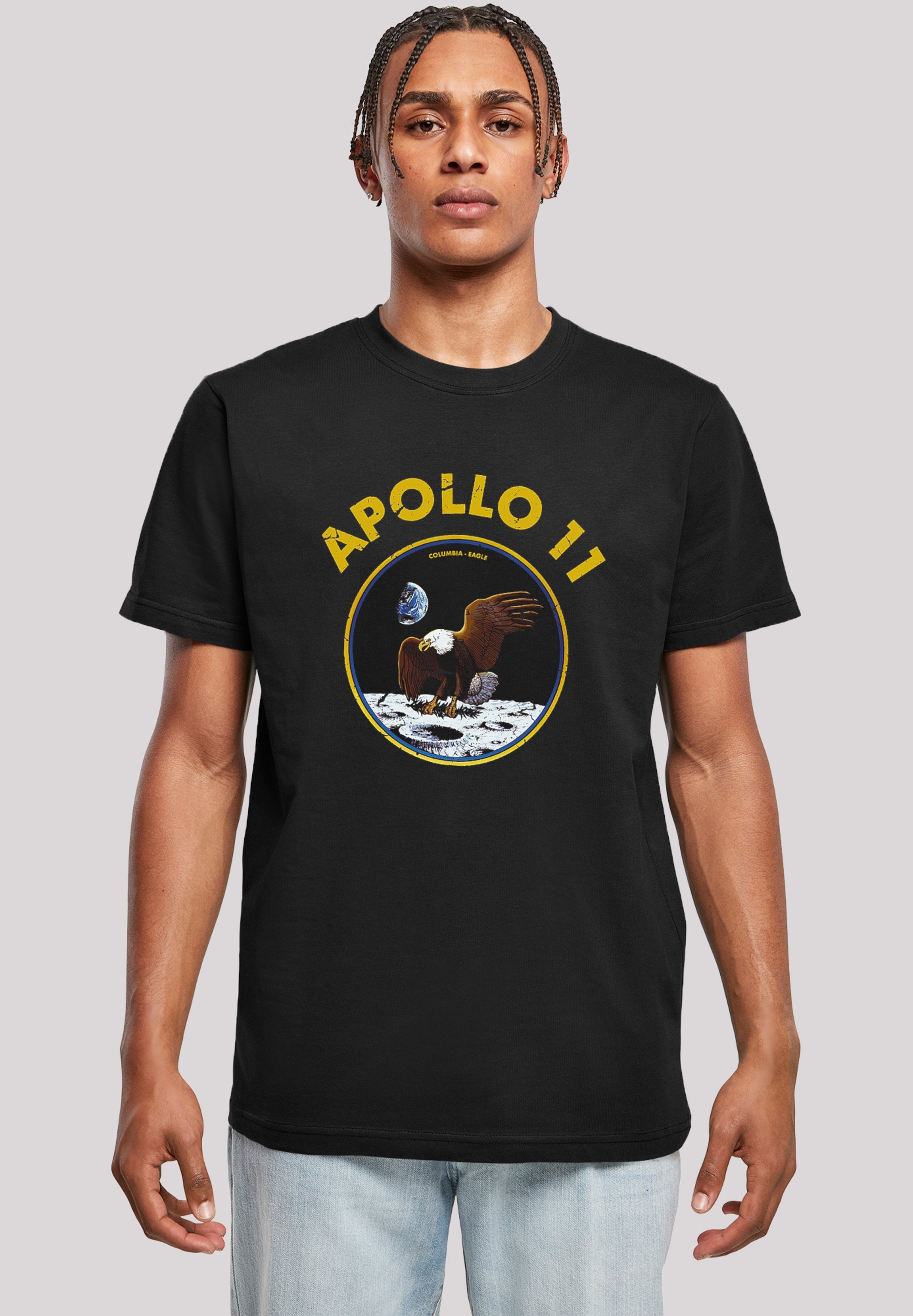 T-Shirt »NASA Classic Mondlandung Black«, Herren,Premium Merch,Regular-Fit,Basic,Bedruckt