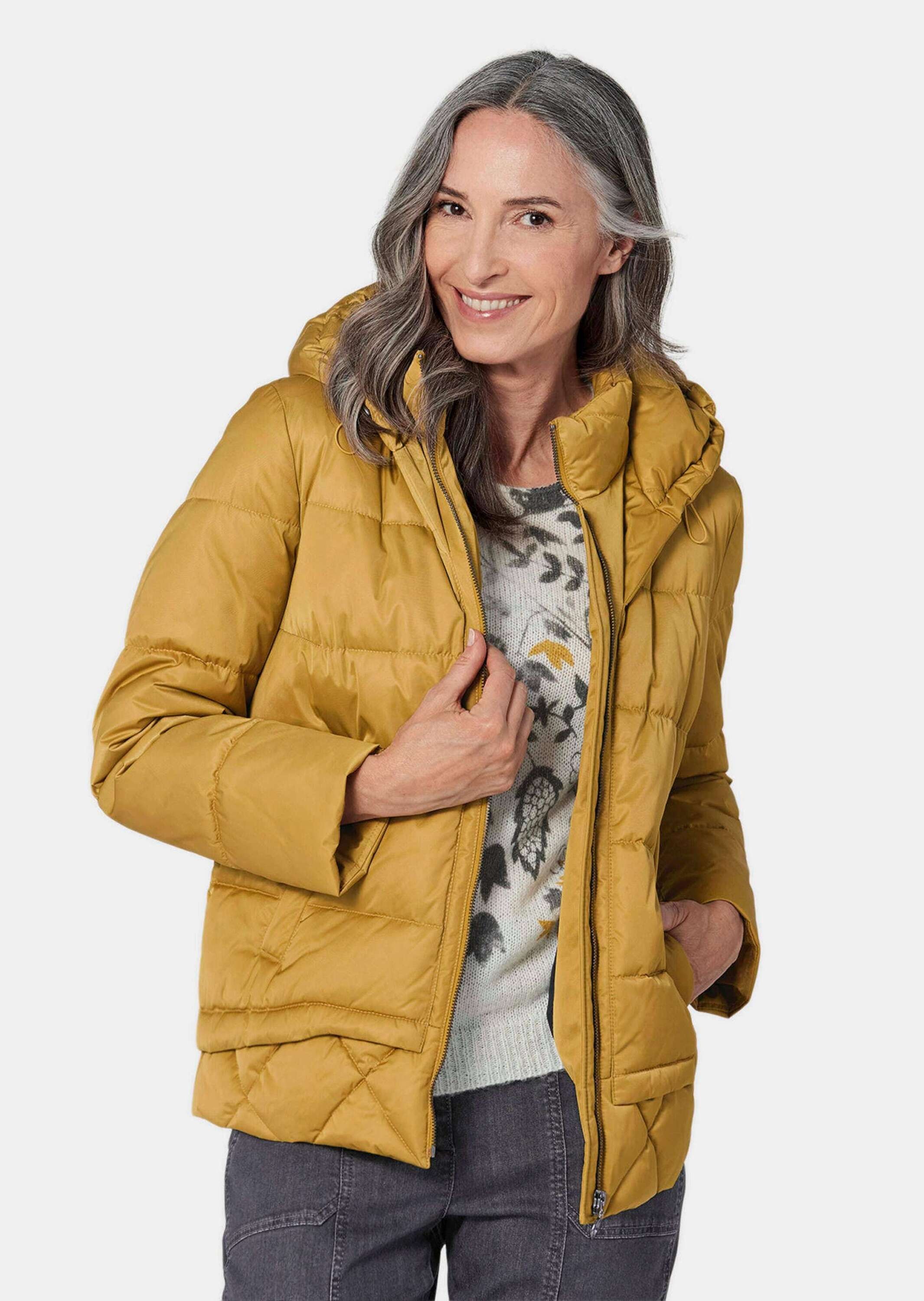 GOLDNER Kurzjacke "Steppjacke mit Kapuze" günstig online kaufen