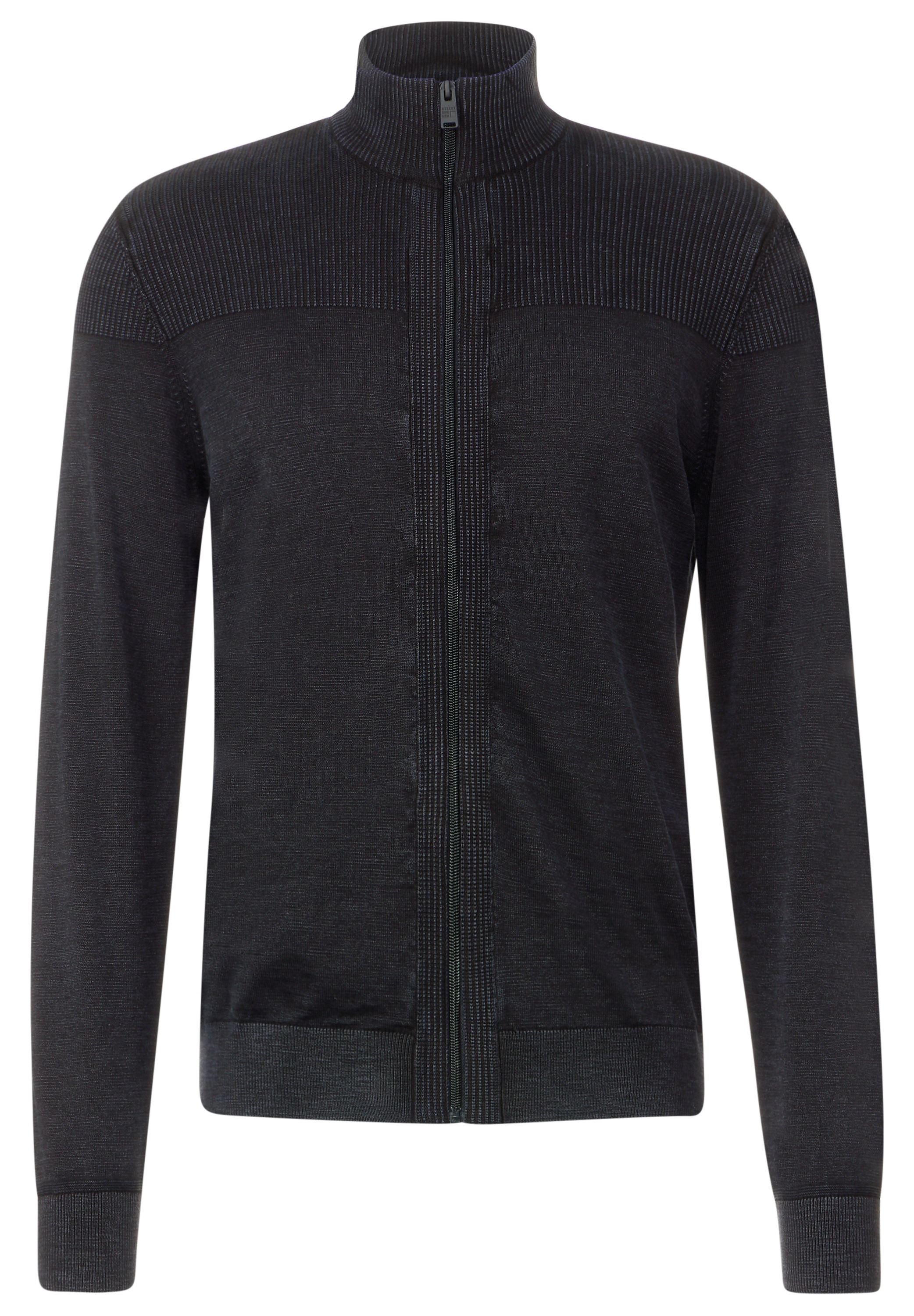 STREET ONE MEN Strickjacke, aus reiner Baumwolle