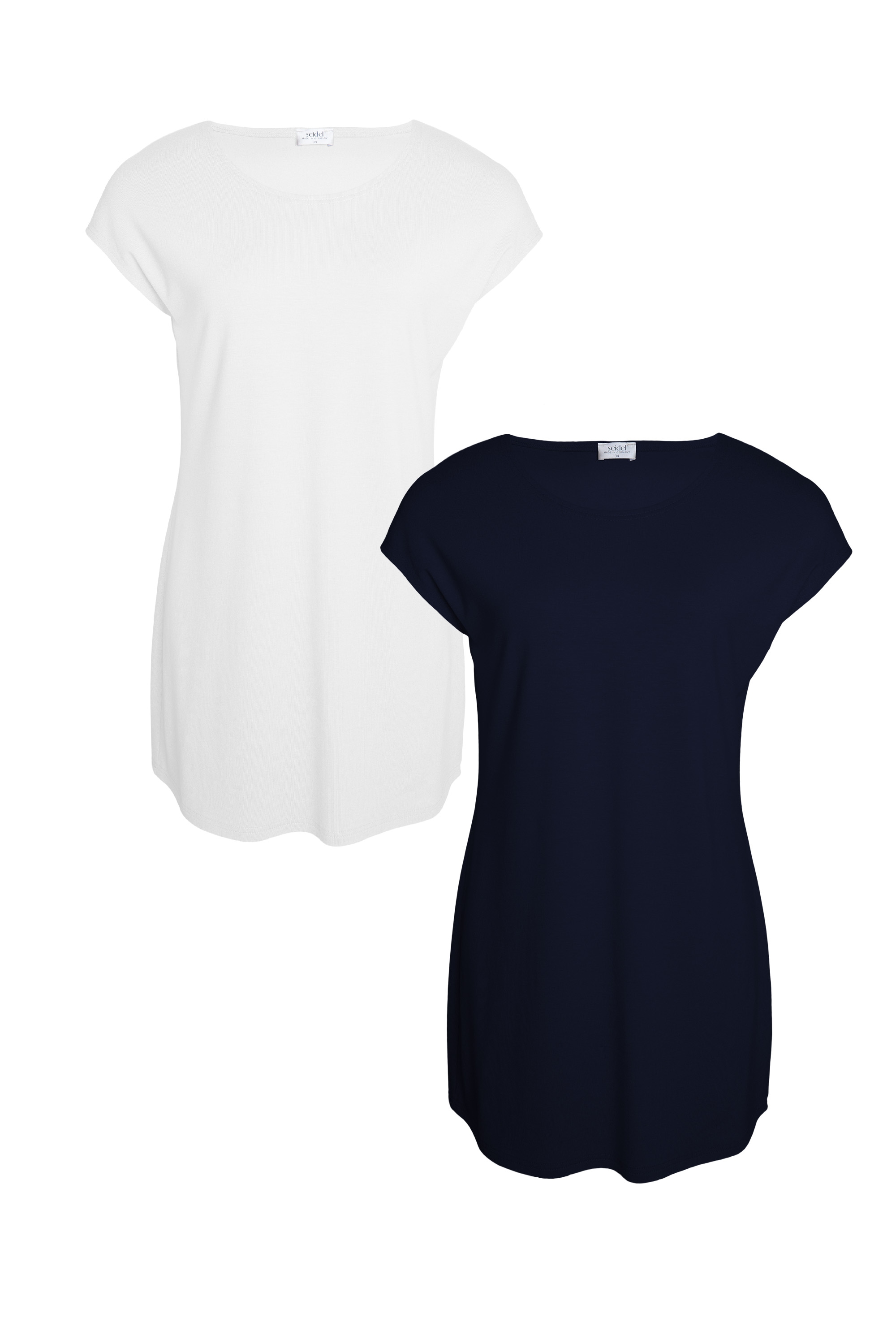 Seidel Moden Longshirt "Otto exclusiv" 2 2er Pack Rundhals - Viskose - MADE günstig online kaufen