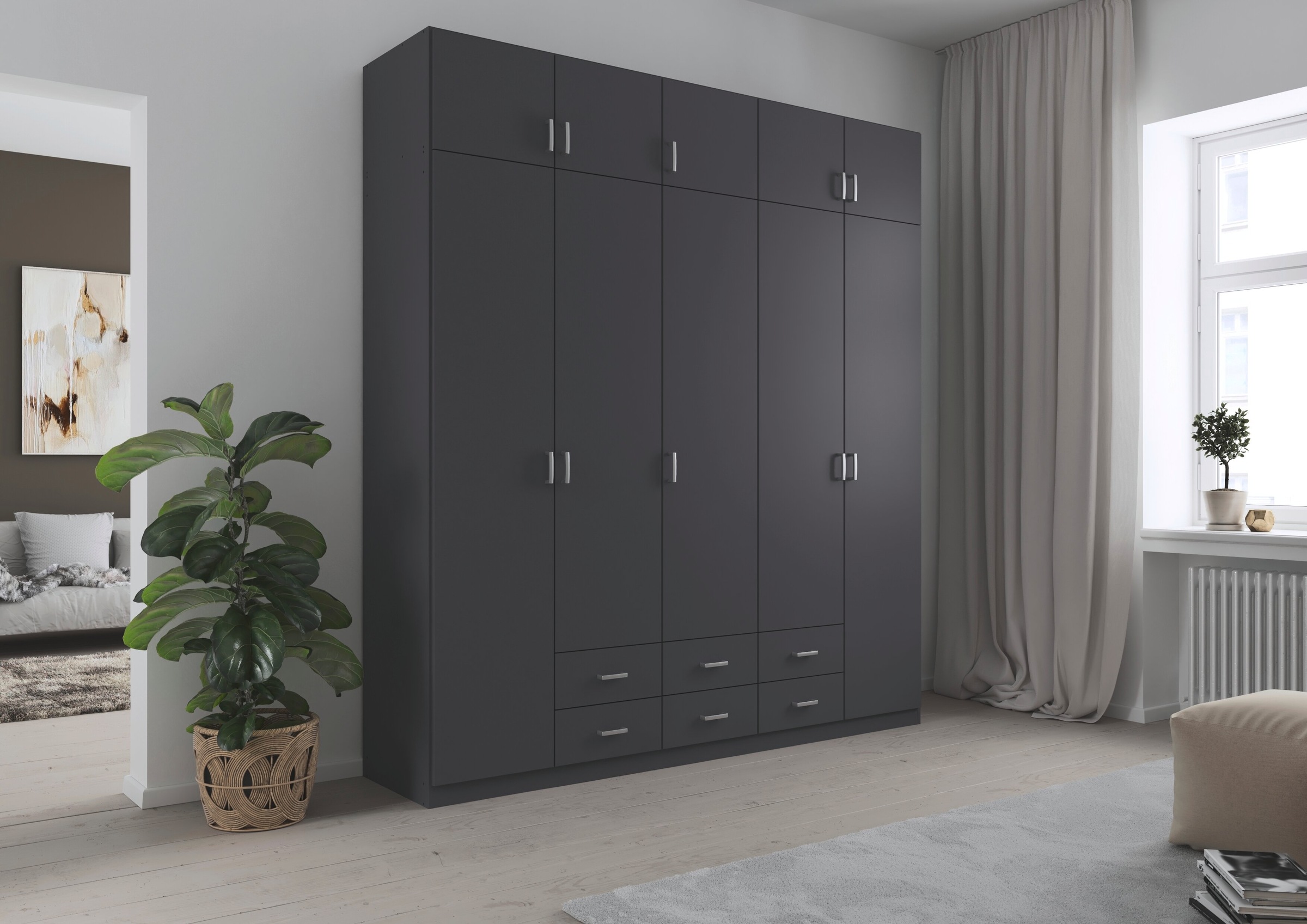 Thumbnail - rauch Kleiderschrank "Schrank Garderobe Wäscheschrank GAMMA in 4 Breiten 91-226 cm" 3 verschiedene Ausstattungen BASIC/C...