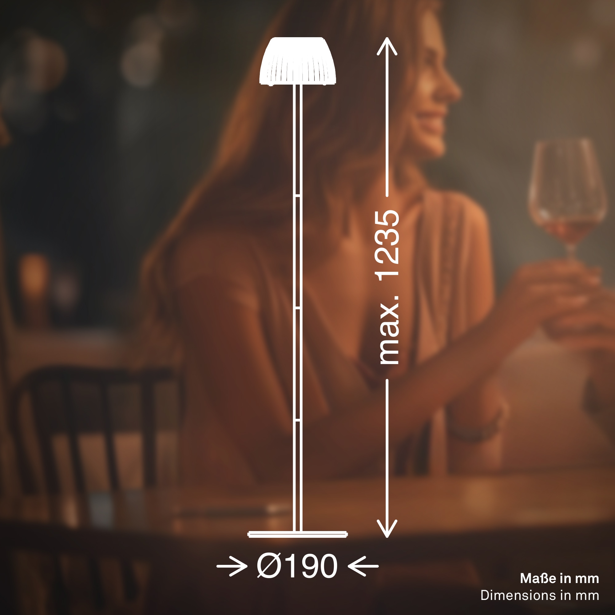 Briloner Leuchten LED Stehlampe »Akku LED Stehleuchte, anthrazit«