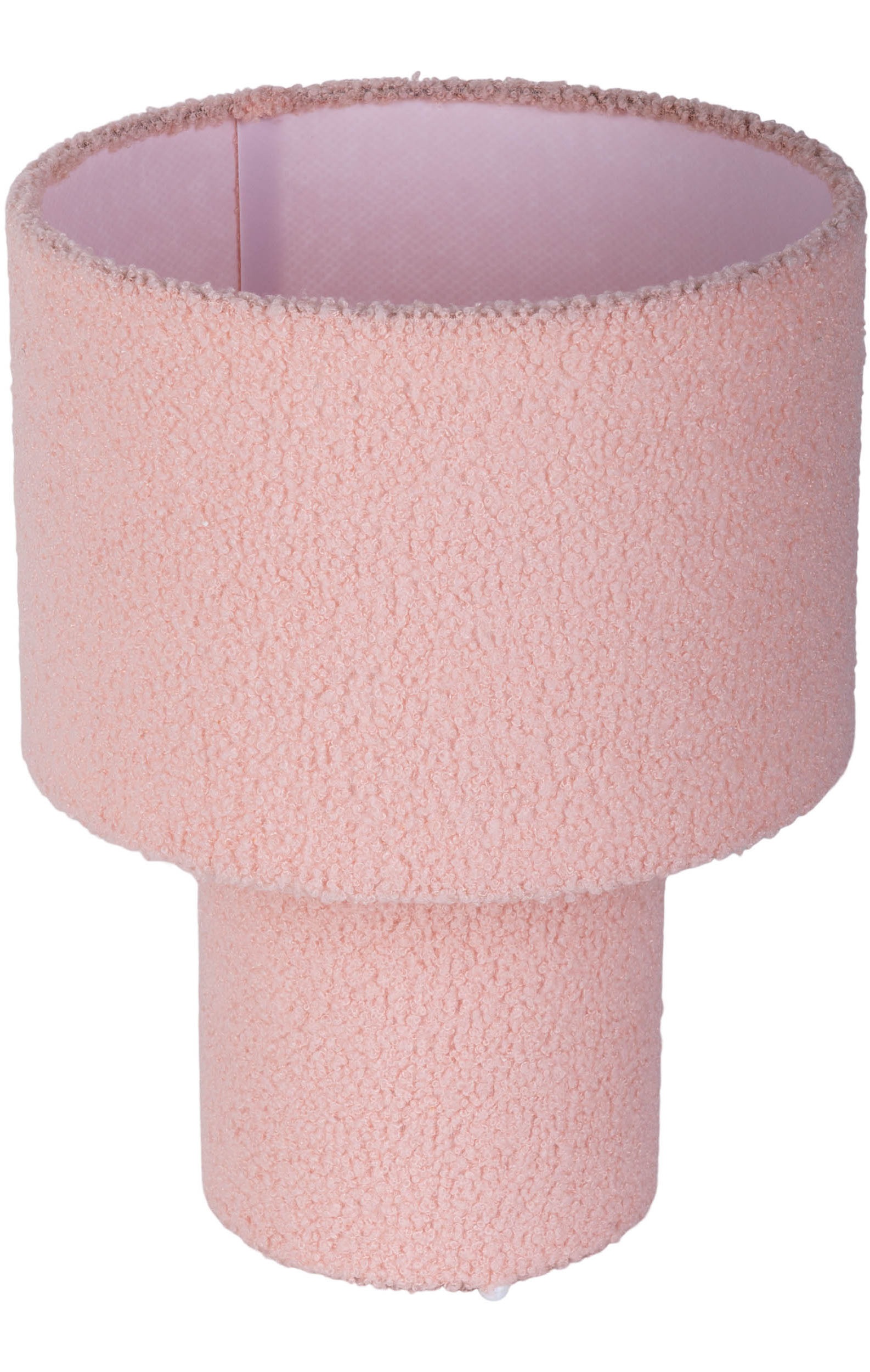 näve Tischleuchte »Fluffy«, 1 flammig, Leuchtmittel E27 | ohne Leuchtmittel, fluffiger Plüschbezug, H:31cm D:23cm, Zuleitung mit Kippschalter, E27