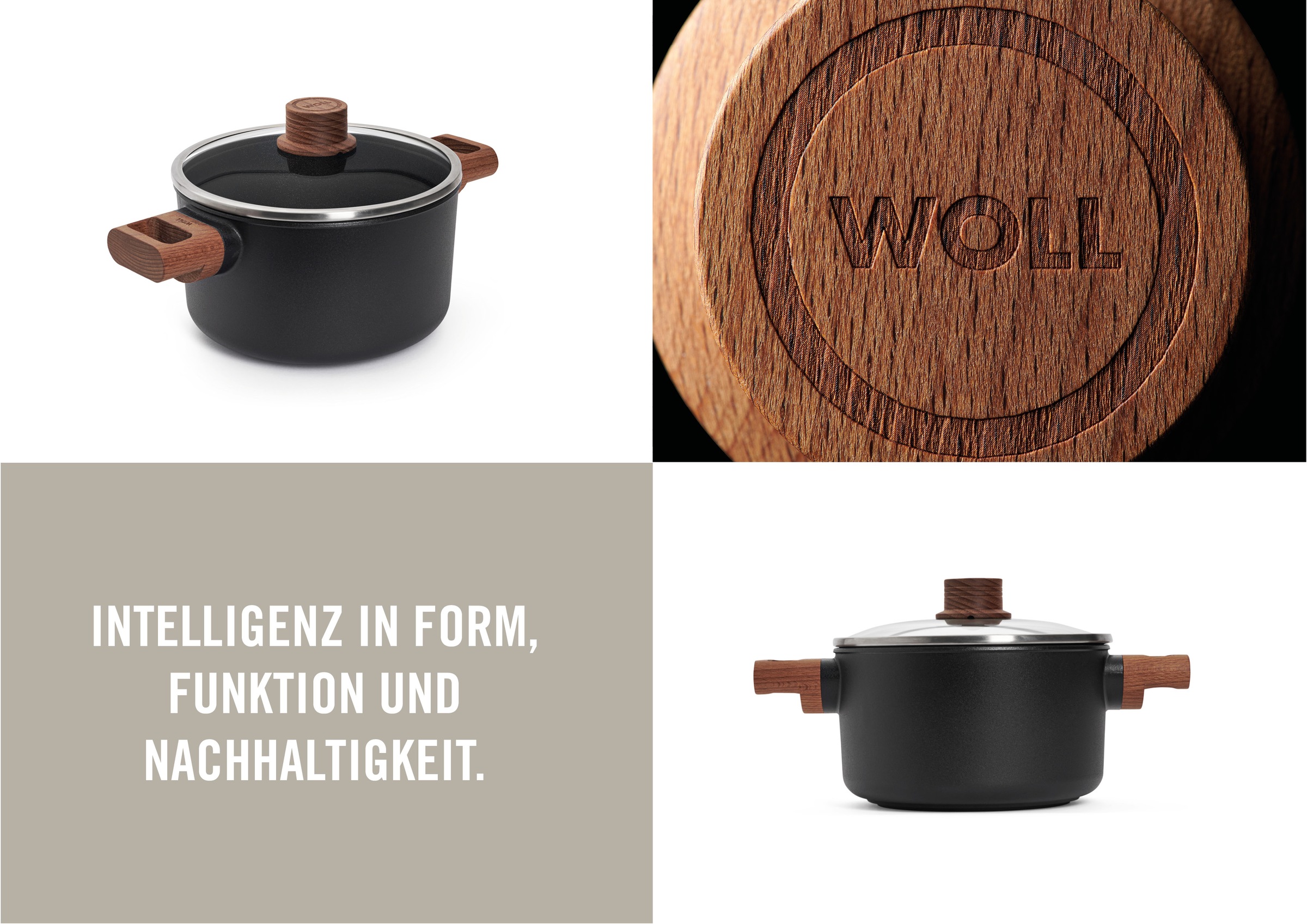WOLL Kochtopf »Eco Logic QXR Gusstopf«, Aluminium, (1 tlg.), PFAS-freie Diamond-QXR - Beschichtung