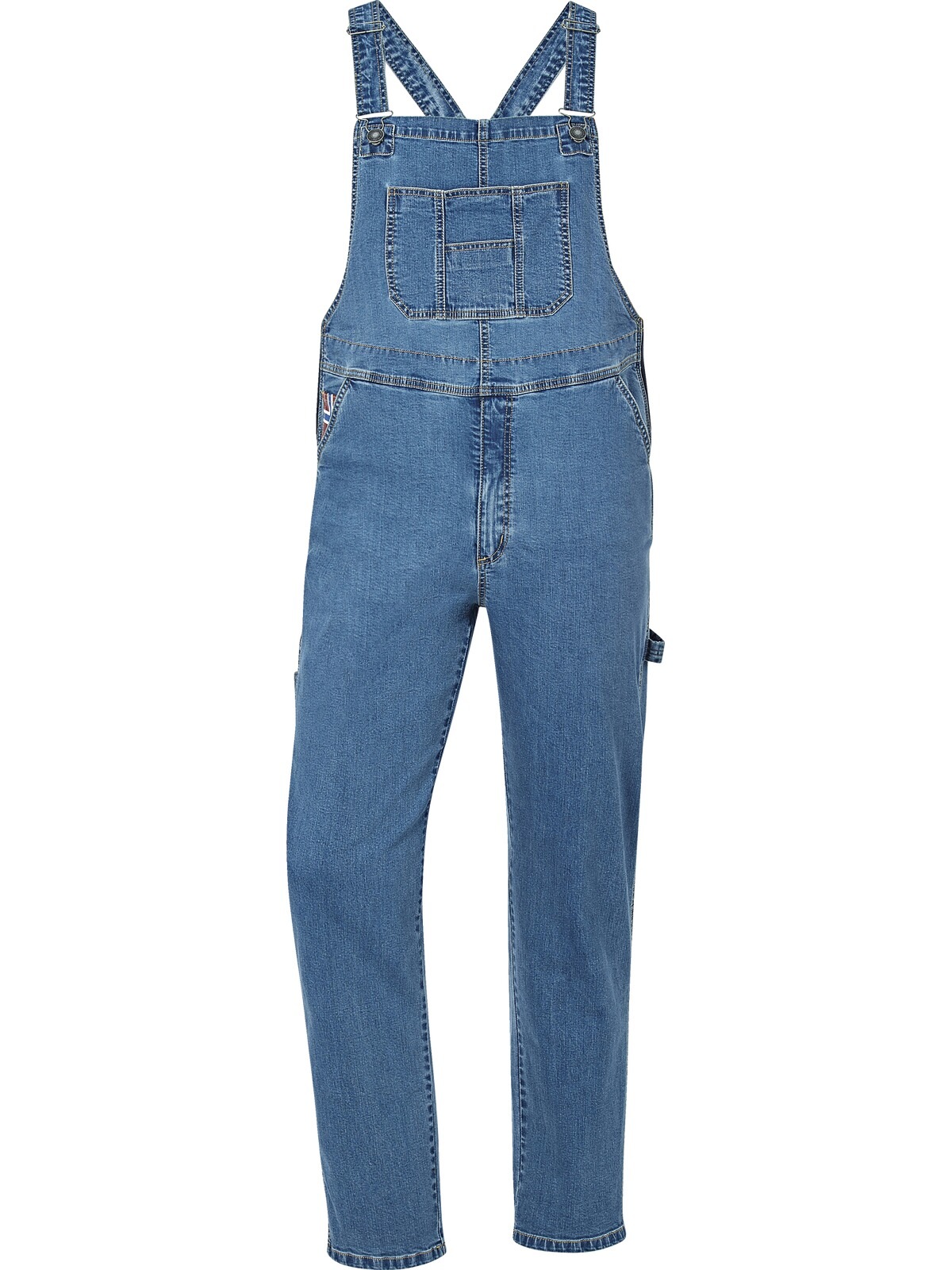Latzjeans JAN VANDERSTORM "Latzhose KEARON", Damen, Gr. 80, N-Gr, blau, Obermaterial: 98% Baumwolle CO. 2% Elasthan EL., Hosen 2