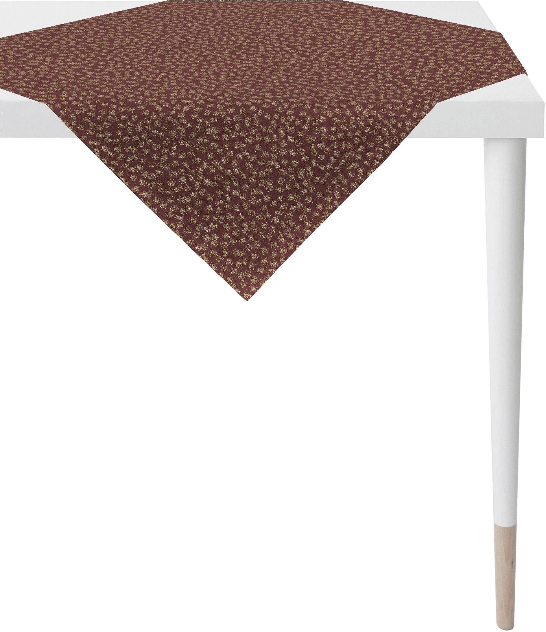 Mitteldecke APELT, B:84cm L:84cm, rot, Polyester, Viskose, Tischdecken, "1501 Christmas Elegance, Weihnachtsdeko, Weihnachten", Lurex-Jacquardgewebe