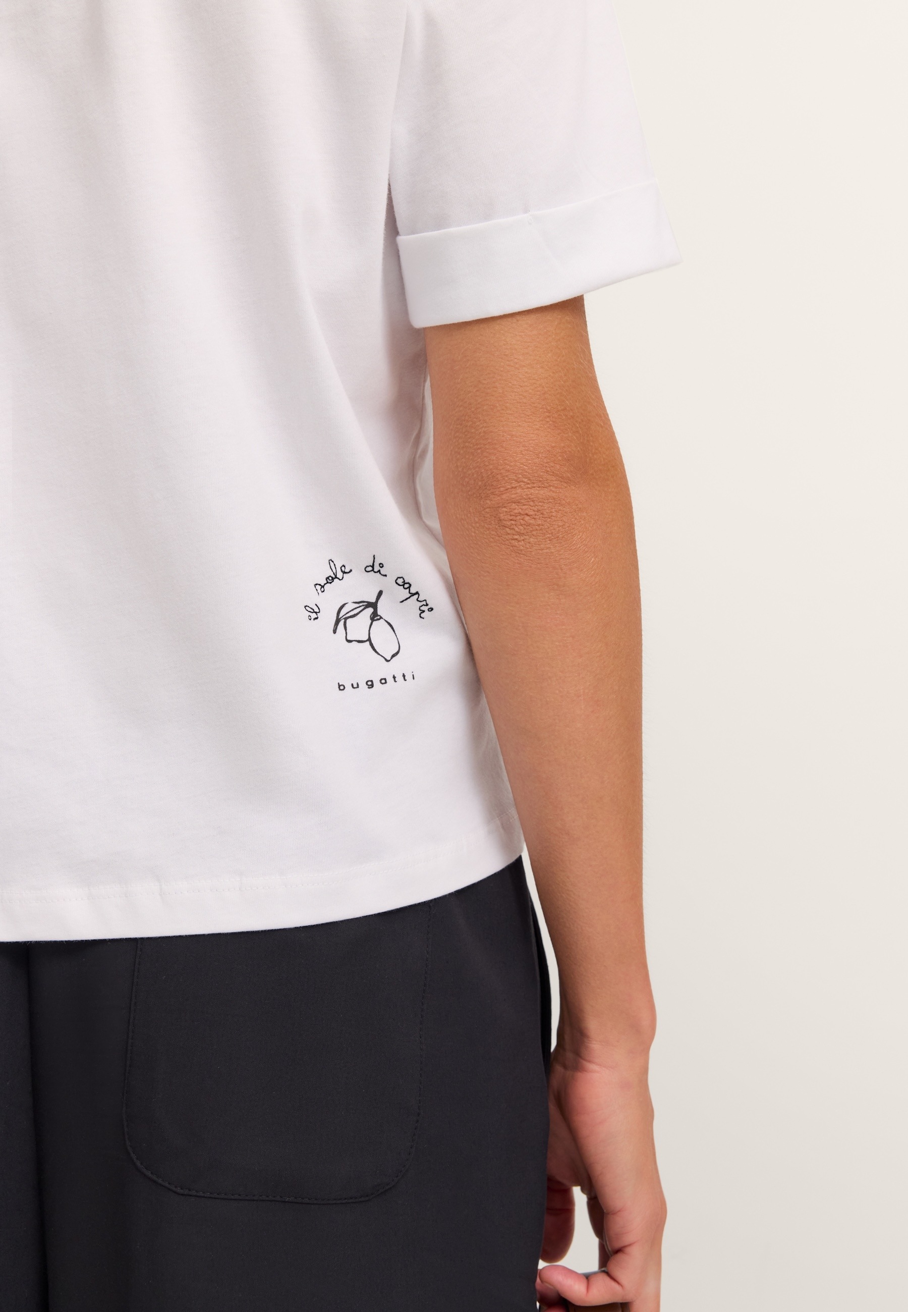 bugatti T-Shirt Modern Fit aus Baumwolle