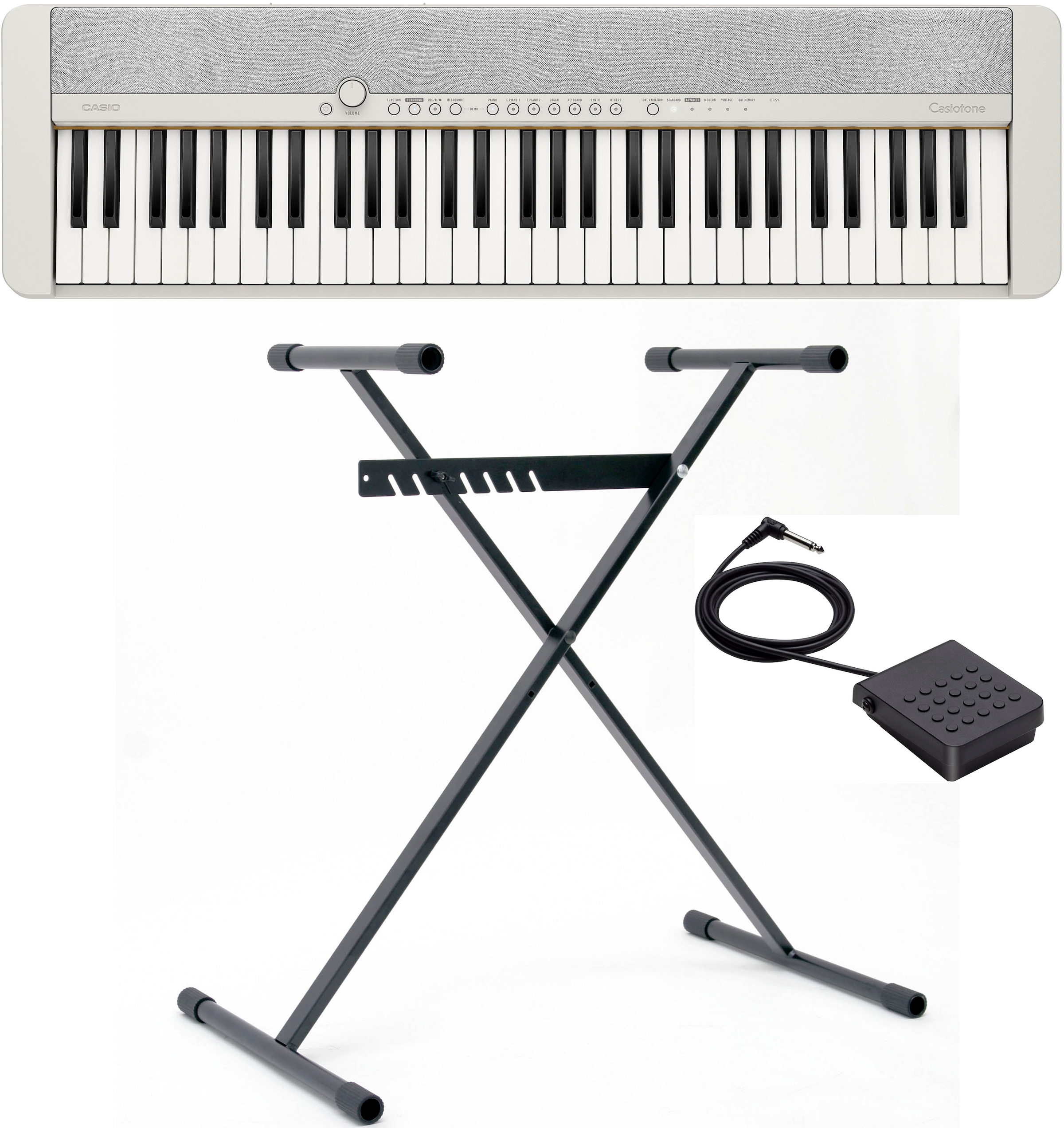 Home-Keyboard »Piano-Keyboard-Set CT-S1WESET«, (Set, inkl. Keyboardständer,...
