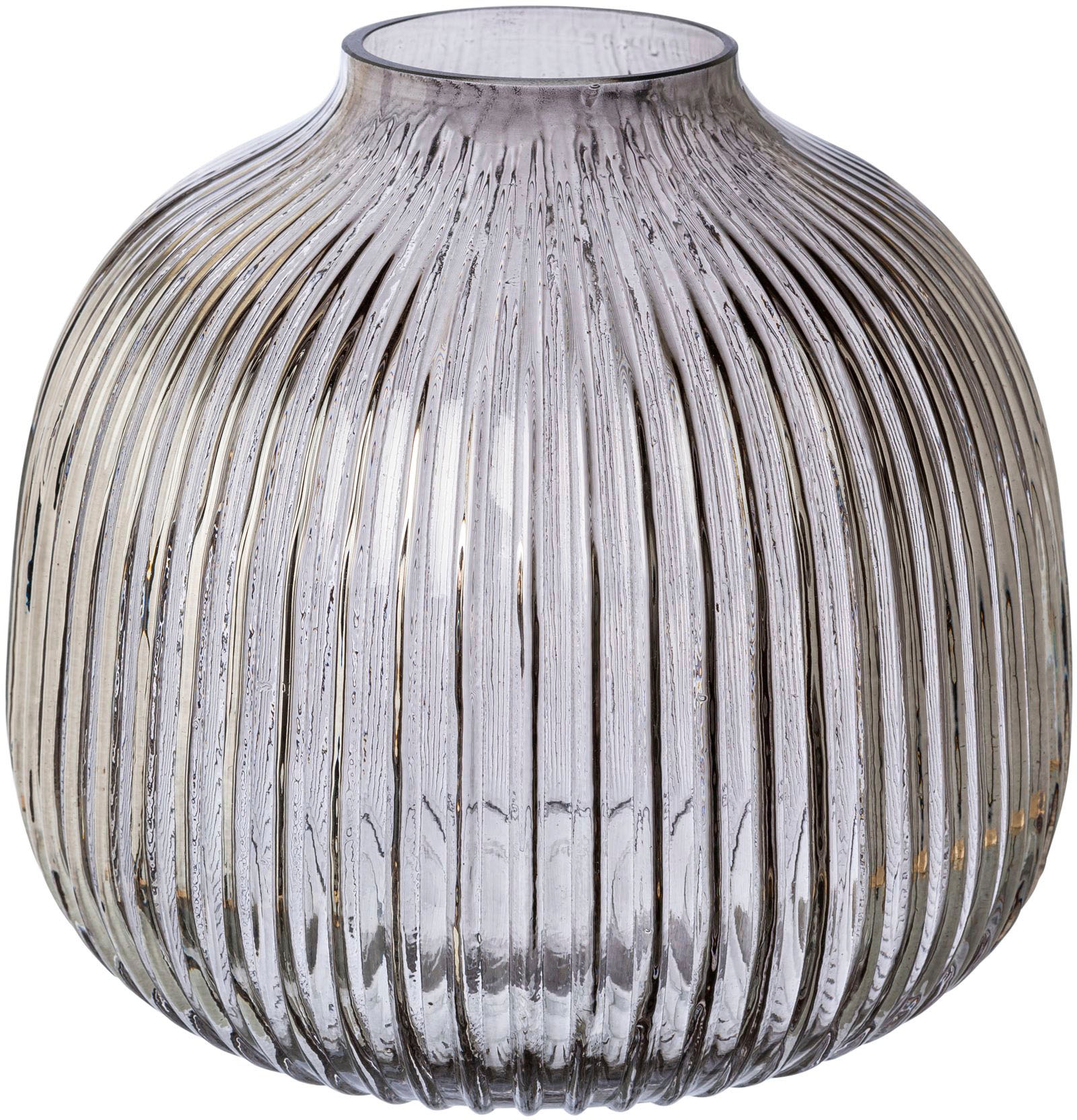 Creativ home Kugelvase "MONTE", (1 St.), Vase aus Glas, mit Schliffstruktur günstig online kaufen