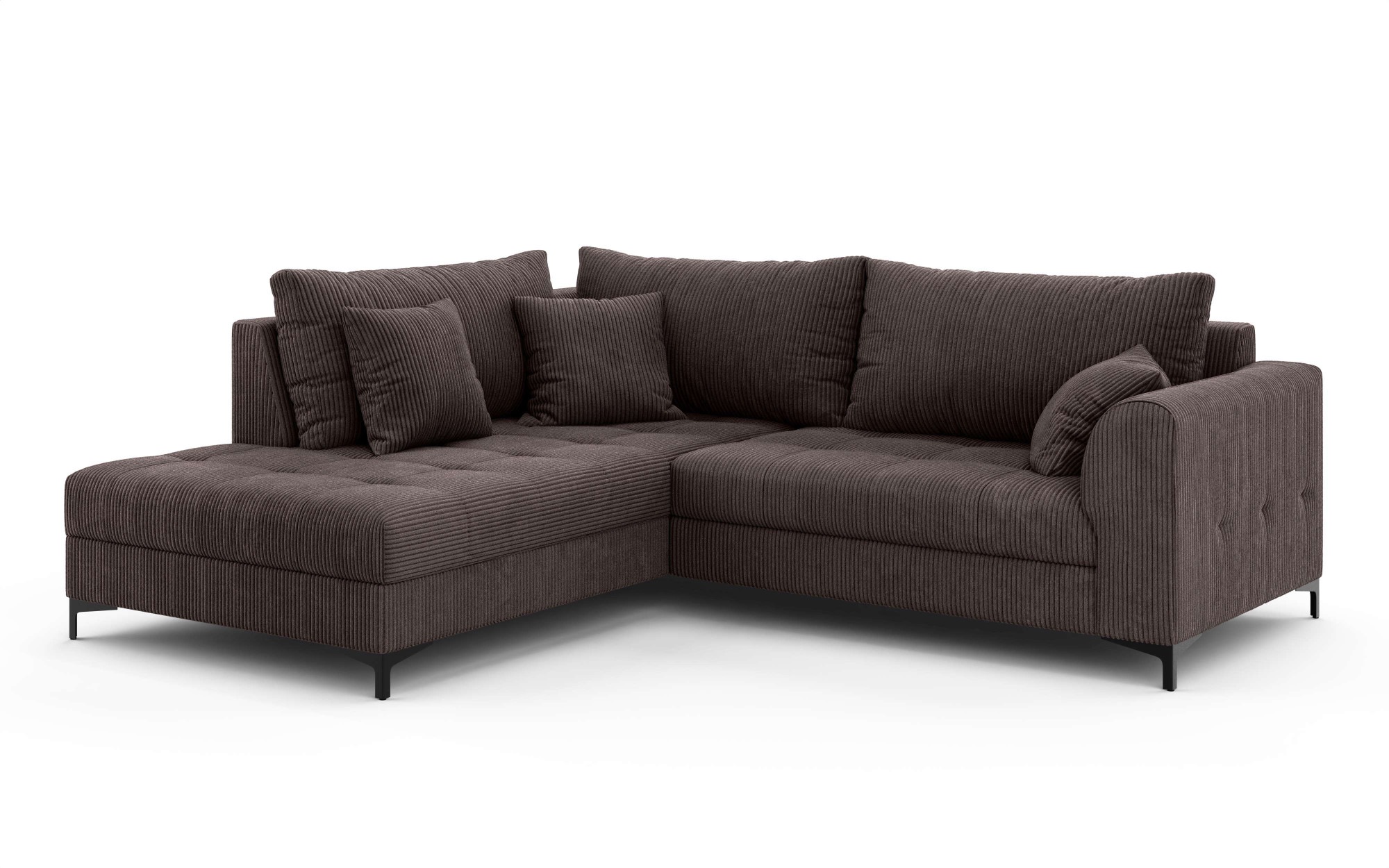 OTTO home Ecksofa »LEEVKE Design-Sofa mit Ottomane rechts/links bestellbar, Breite 232 cm« in vielen modernen Farben erhältlich, belastbar bis 480 kg