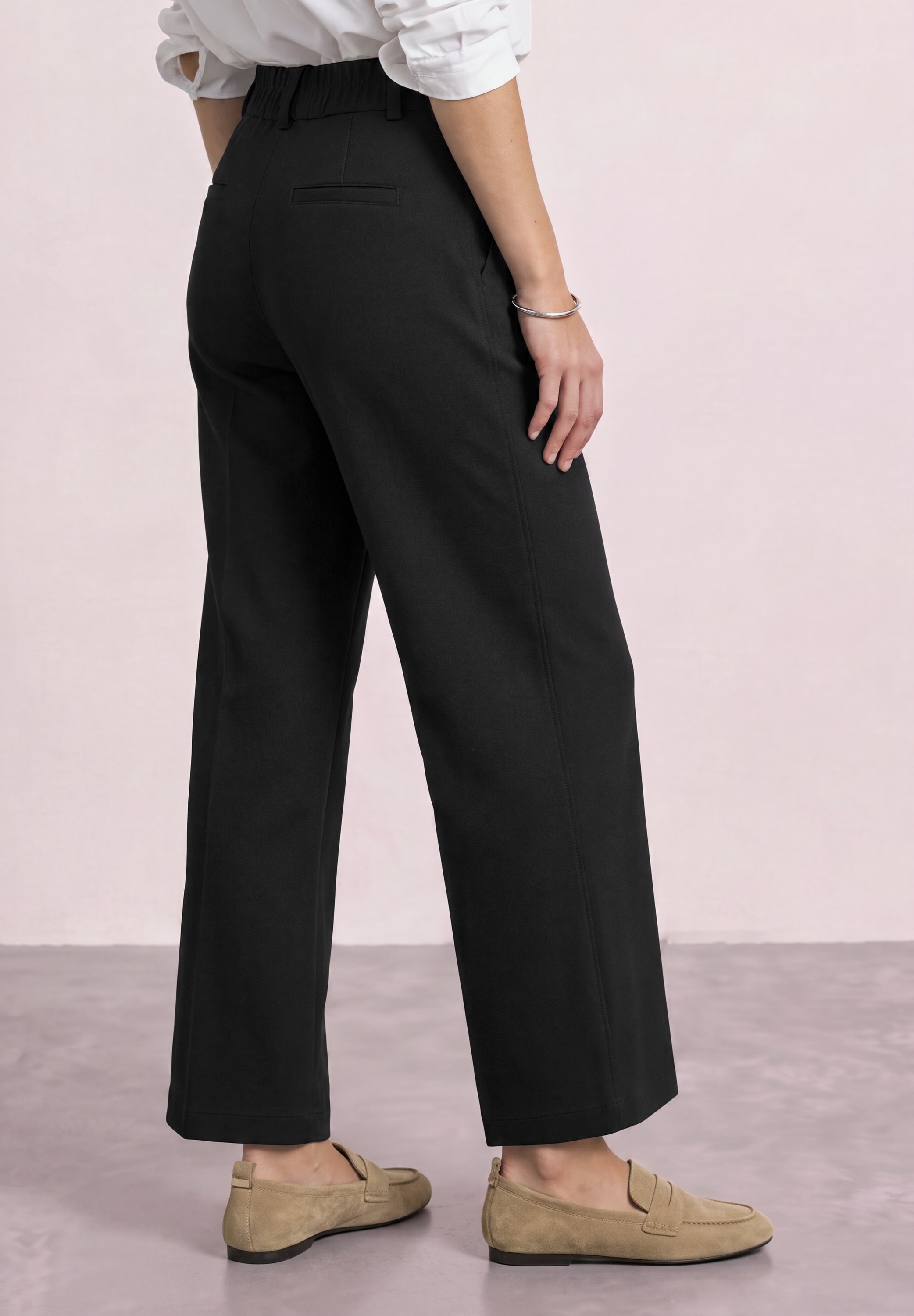 STREET ONE Stoffhose  mit Wide Legs