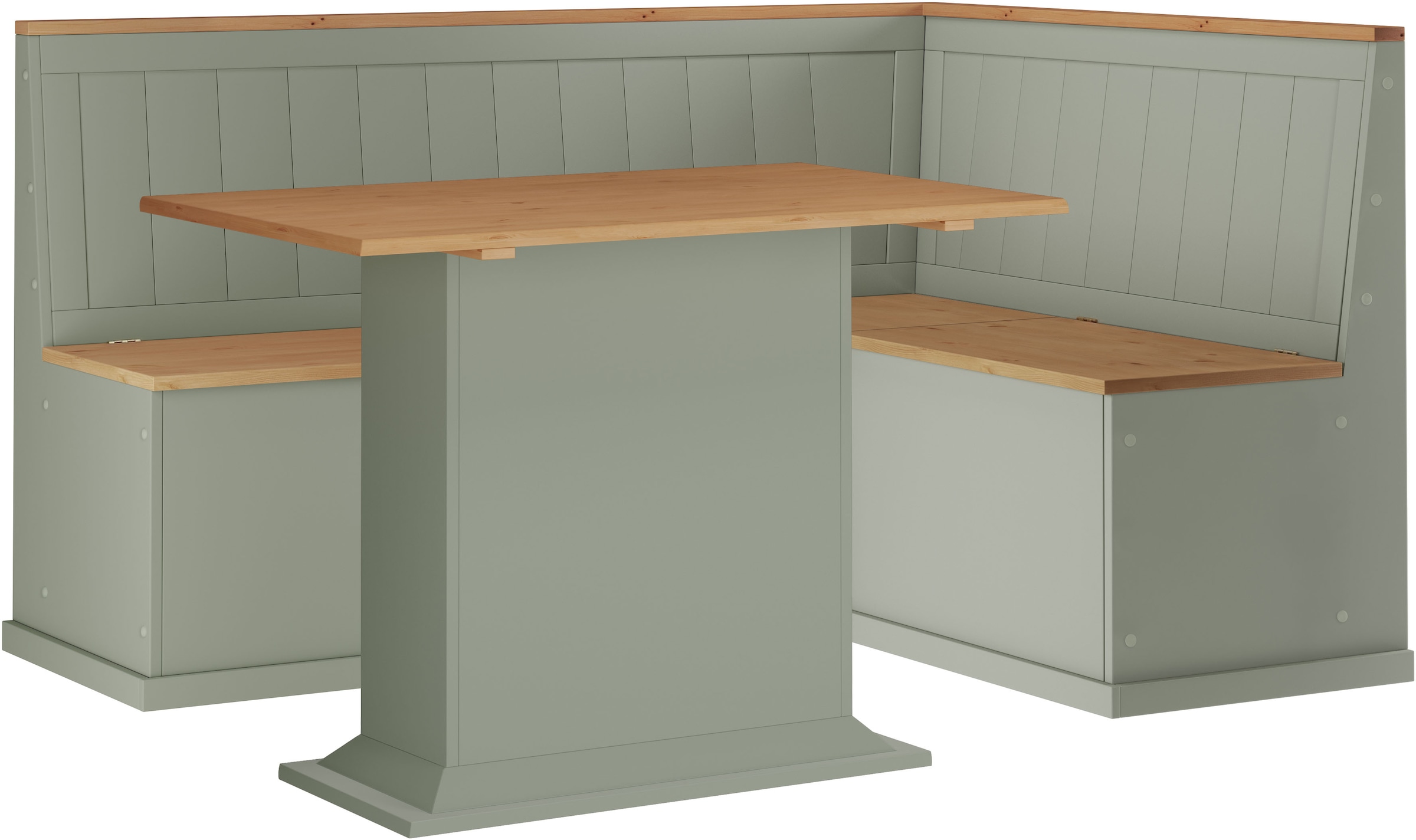 OTTO home Essgruppe "Sara" 2 tlg. Massivholz-Set, aus massiver Kiefer, mit Paneel-Rücken