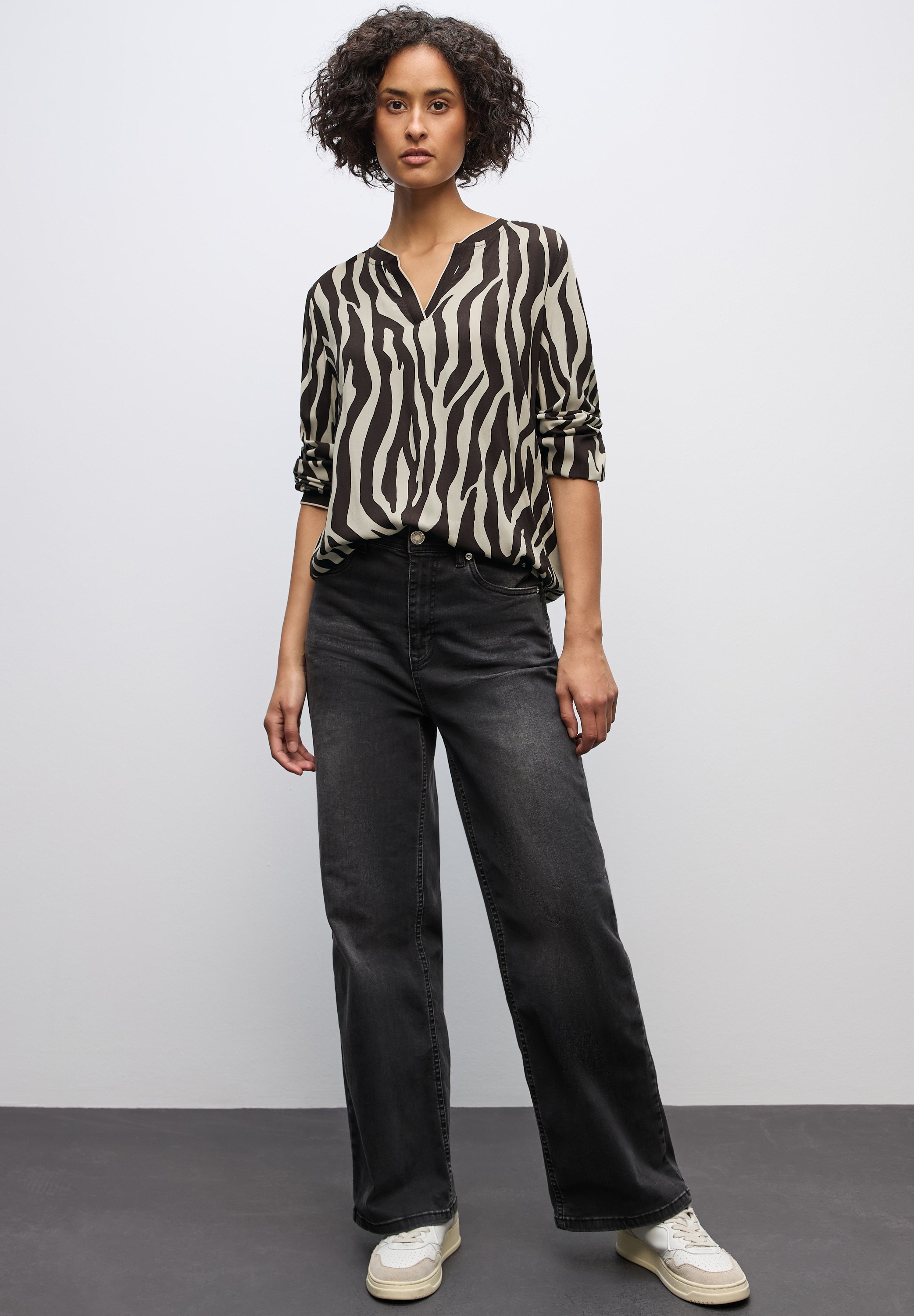 Thumbnail - STREET ONE Langarmbluse mit All-Over Print