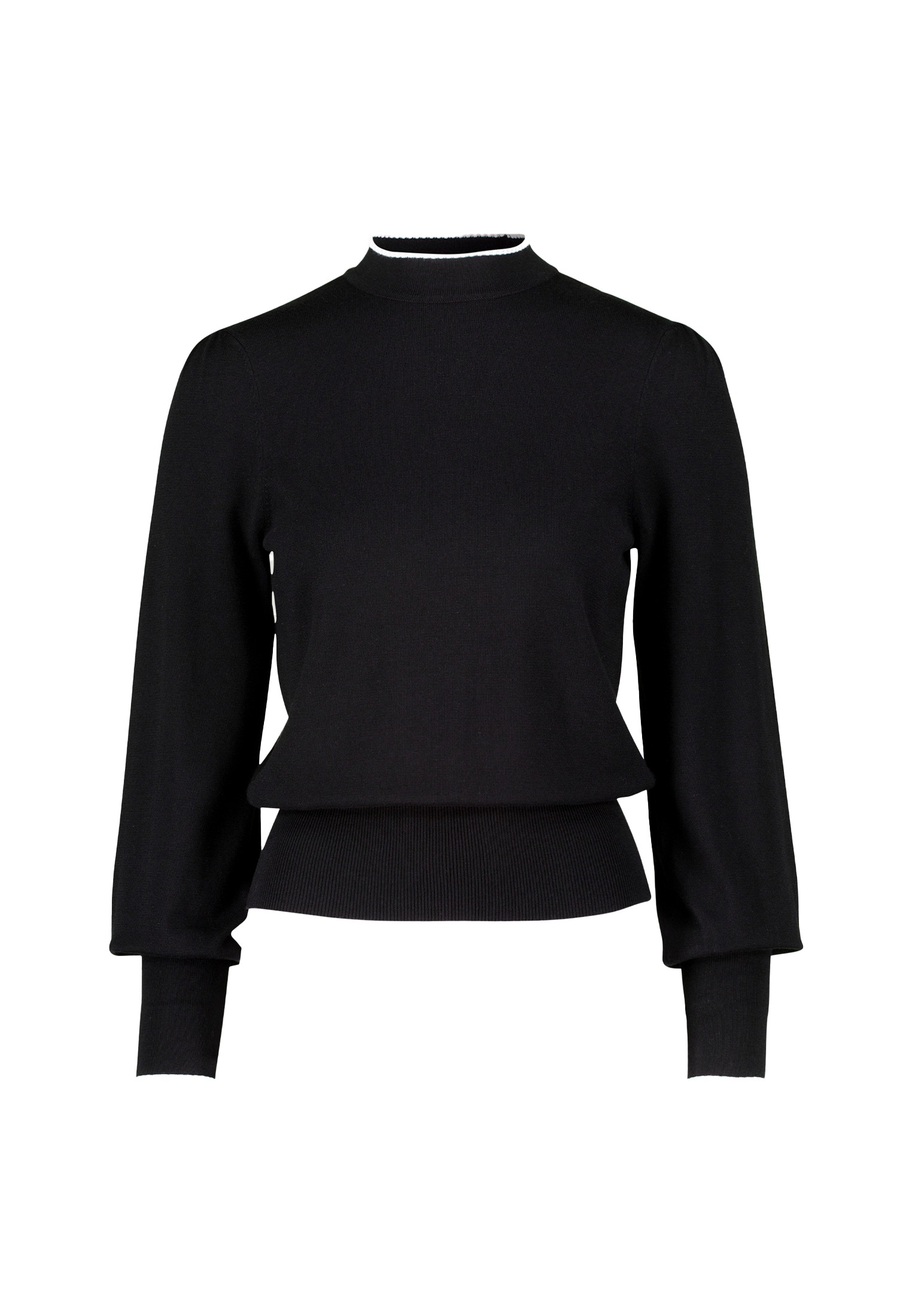 Zero Strickpullover »zero Pullover mit Kontrastpaspel«, (1 tlg.), weiteres Detail