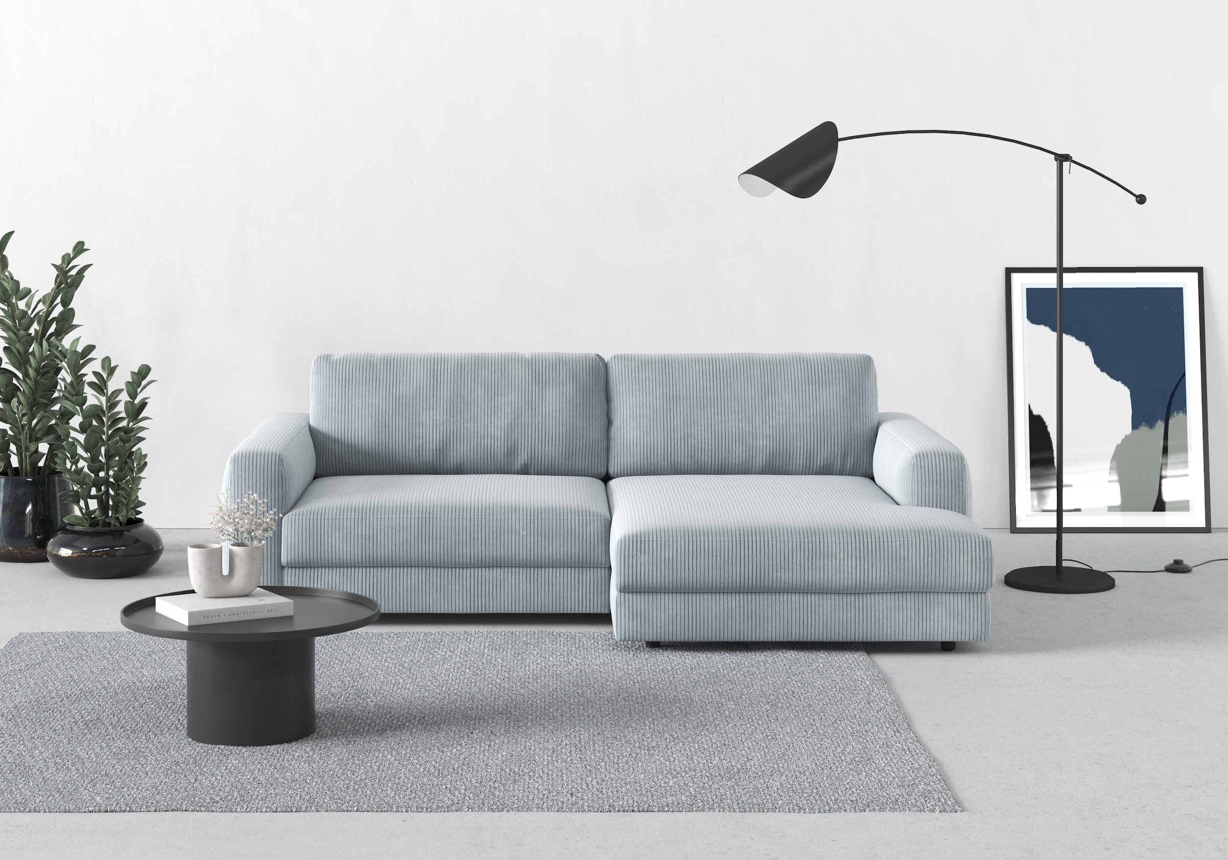 TRENDMANUFAKTUR Ecksofa "Bourbon", (2 St.), mit extra hohem Sitzkomfort, au günstig online kaufen