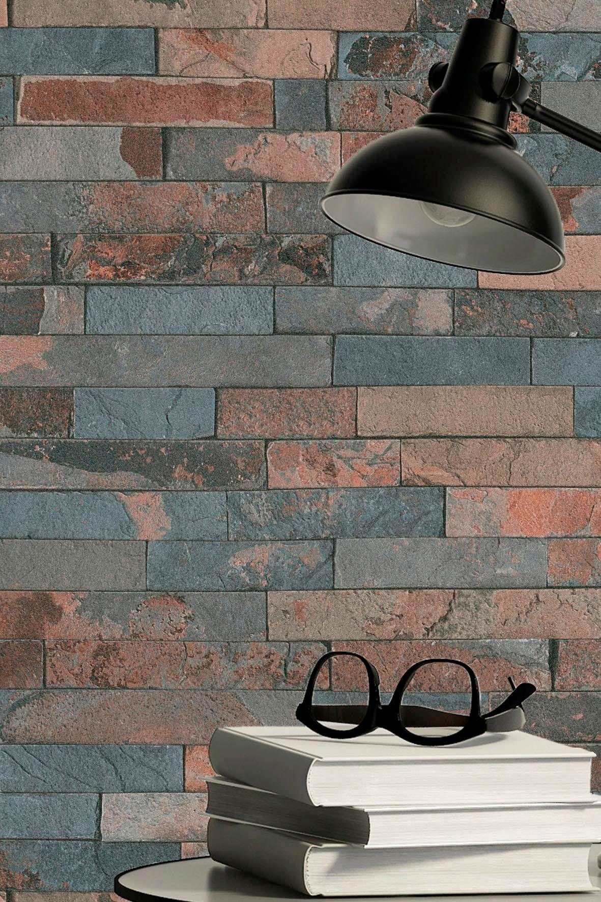 living walls Vliestapete »Best of Wood`n Stone 2nd Edition«, Steinoptik, Tapete Stein