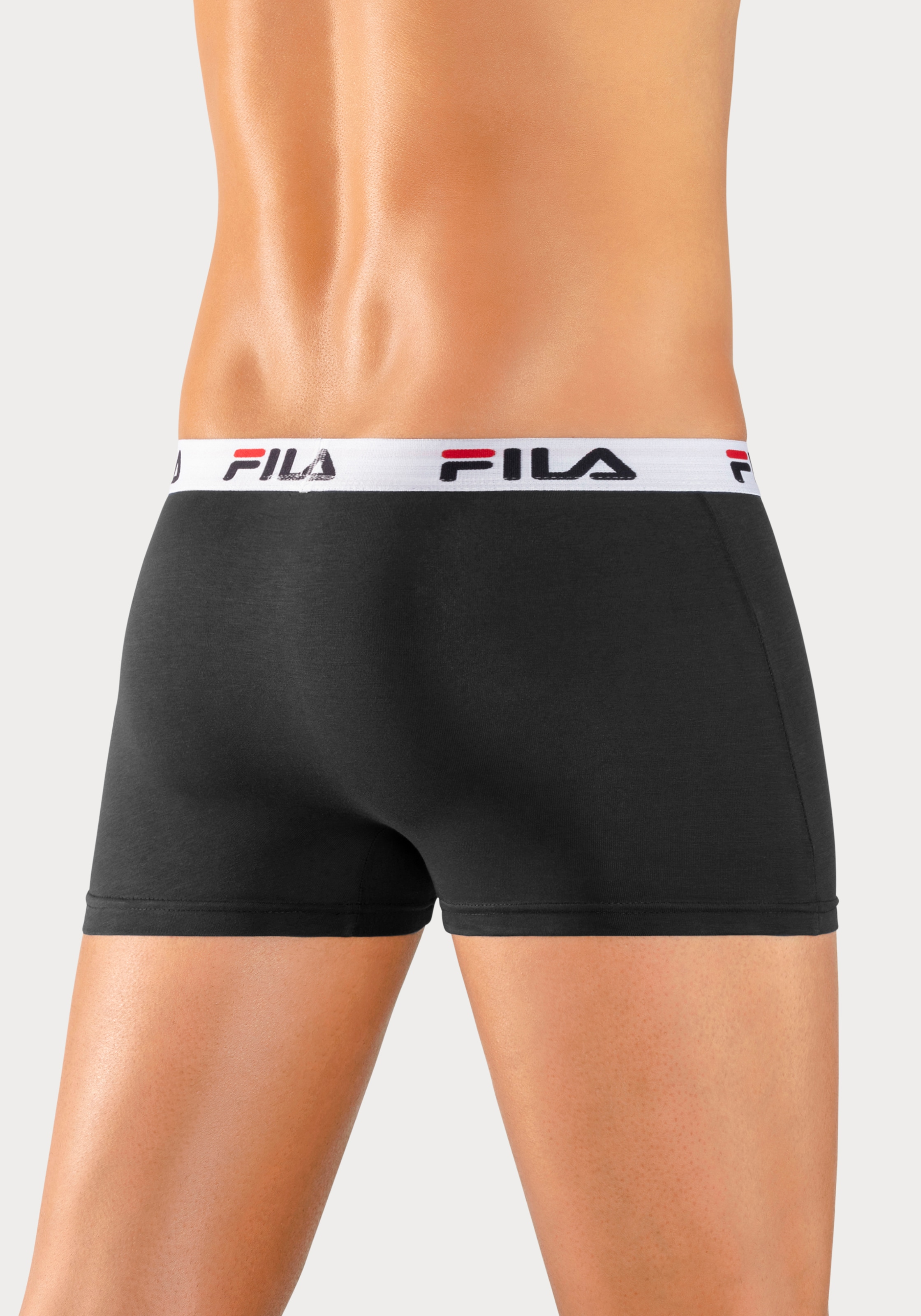 Fila Boxer, (3er Pack), mit Logo Schriftzug im Bund