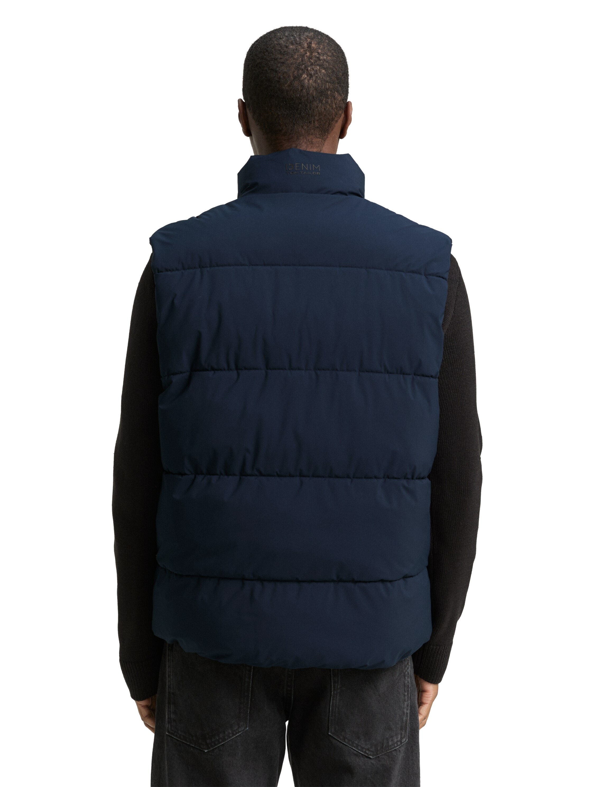 TOM TAILOR Denim Steppjacke, mit Taschen