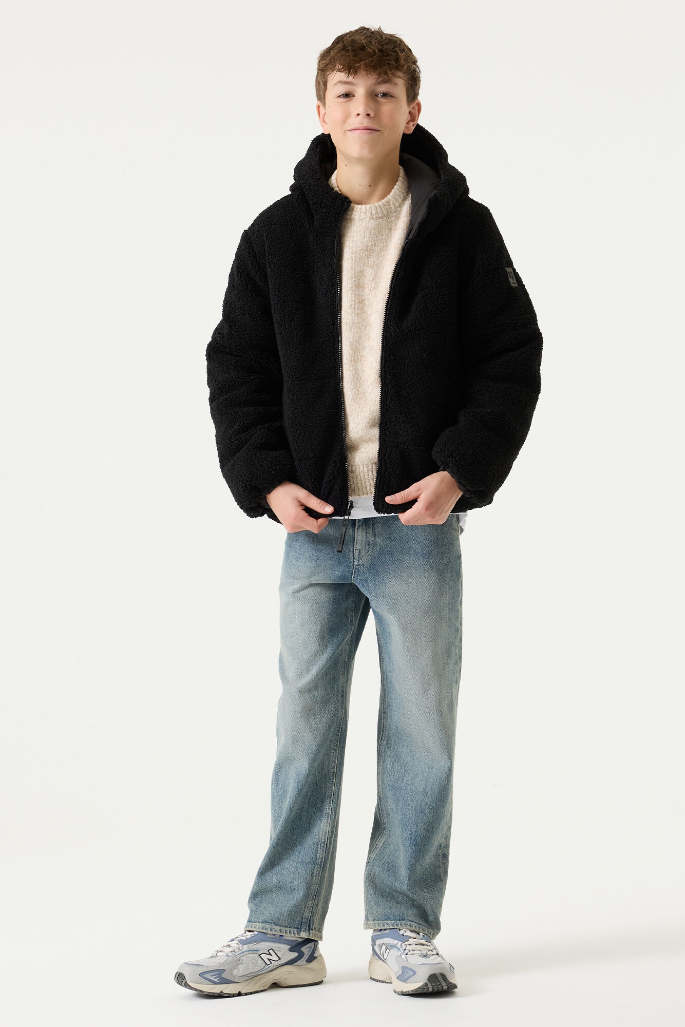 Garcia Outdoorjacke mit Kapuze mit Teddy-Fell for BOYS