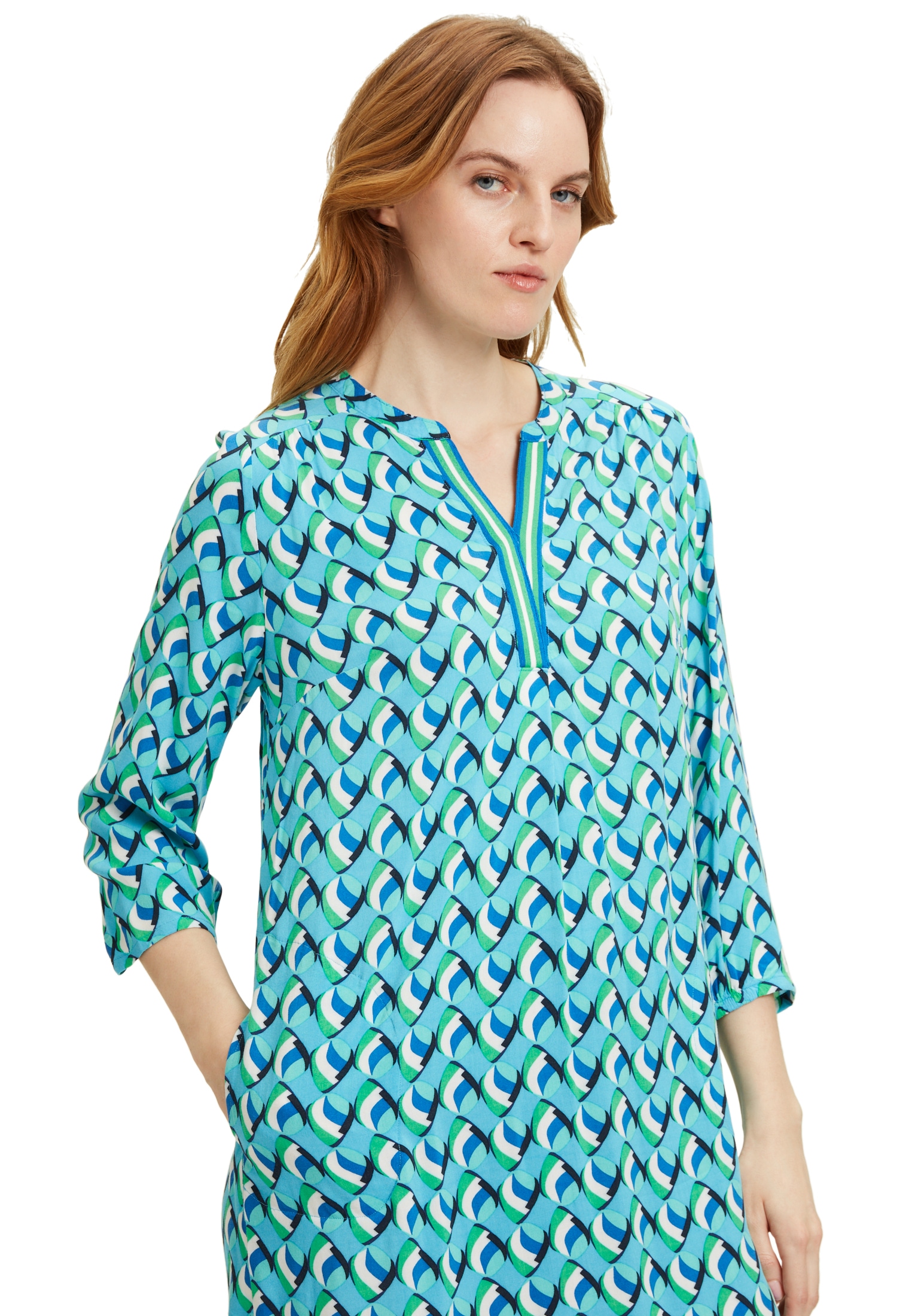 Betty Barclay Blusenkleid »Betty Barclay Damen Sommerkleid Blusenkleid mit Taschen«, Druck
