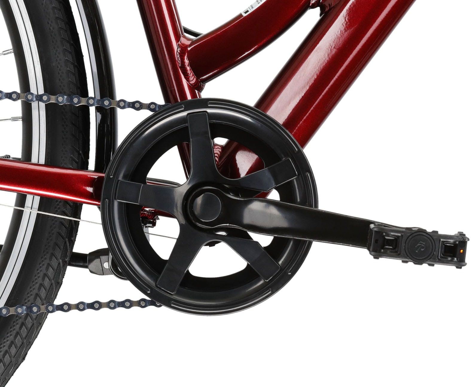 Kross Cityrad »KROSS Citybike Sentio 1.0 rot 6 Gänge«, 6 Gang, Shimano, TOURNEY TZ500 Schaltwerk, Kettenschaltung