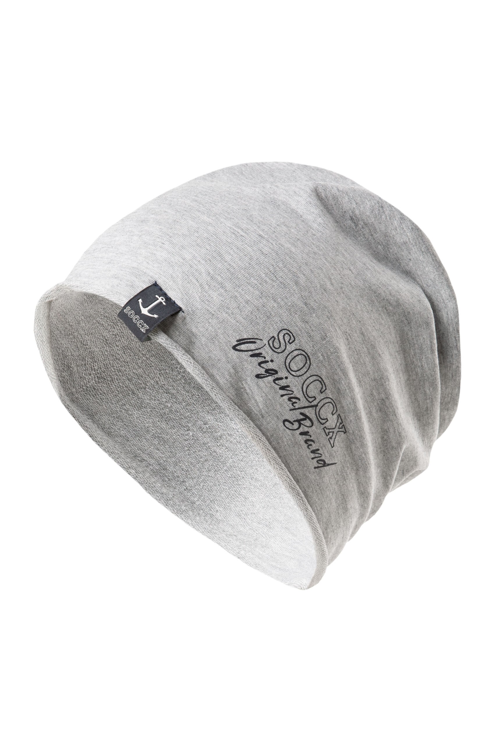 SOCCX Beanie mit Rollsaum