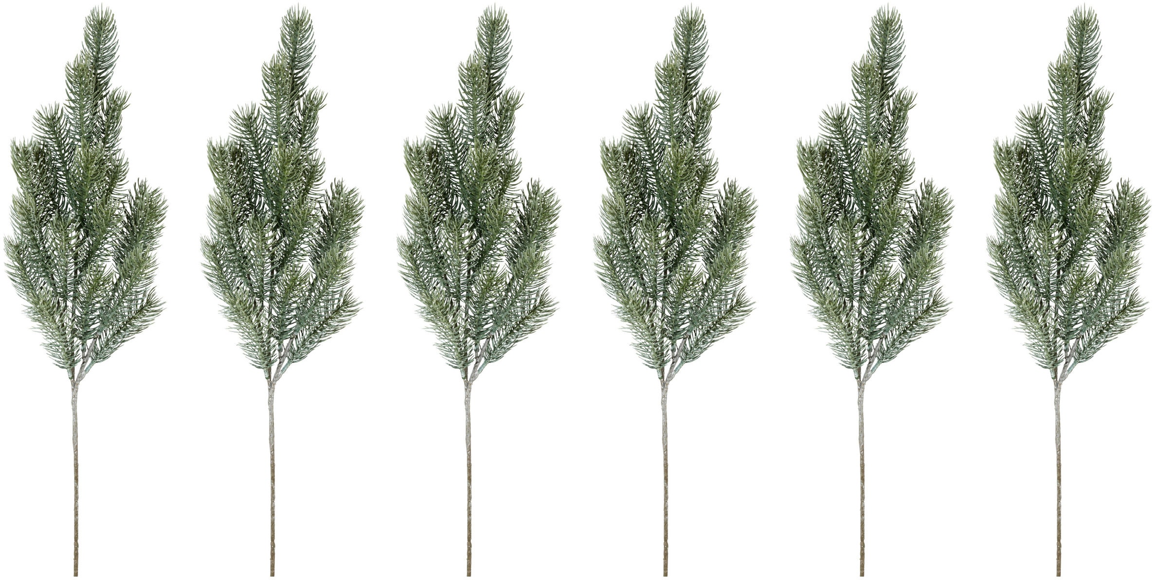 Creativ green Winterliche Kunstpflanze "Weihnachtsdeko", Zweig, 6 Stück im günstig online kaufen