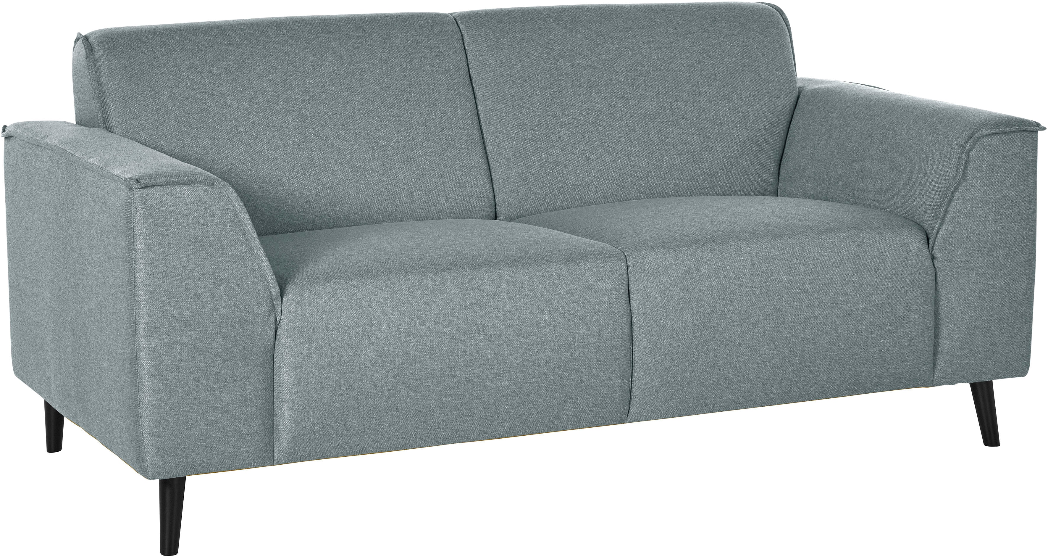 DOMO collection 2-Sitzer "Amora moderne Formensprache, tolle Verarbeitungsdetails, komfortabel" mit Federkern, Fußhöhe passend für gängige Saugroboter