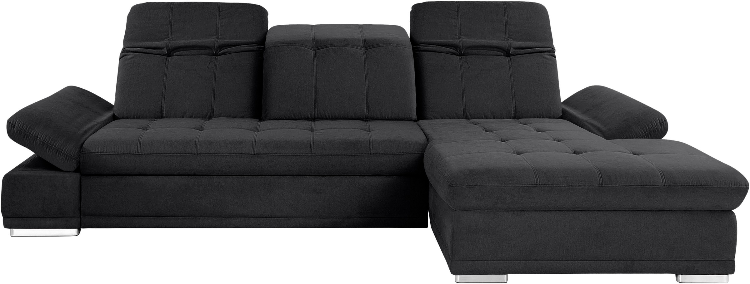 COTTA Ecksofa »Holiday L-Form mit Sitztiefen-, Armteil- und Kopfteilverstellung«, wahlweise mit Bettfunktion & Bettkasten