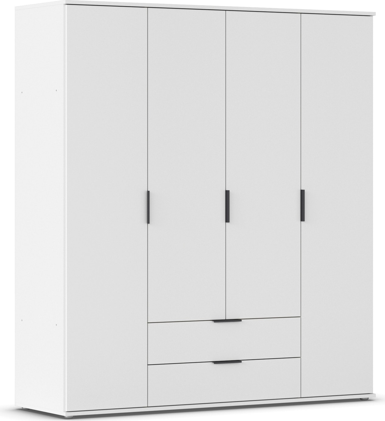 rauch Drehtürenschrank »Kleiderschrank Schrank Garderobe Wäscheschrank ESSEA in 2 Breiten«, mit 2 Schubladen, in schlichtem Design, moderne Griffe MADE IN GERMANY