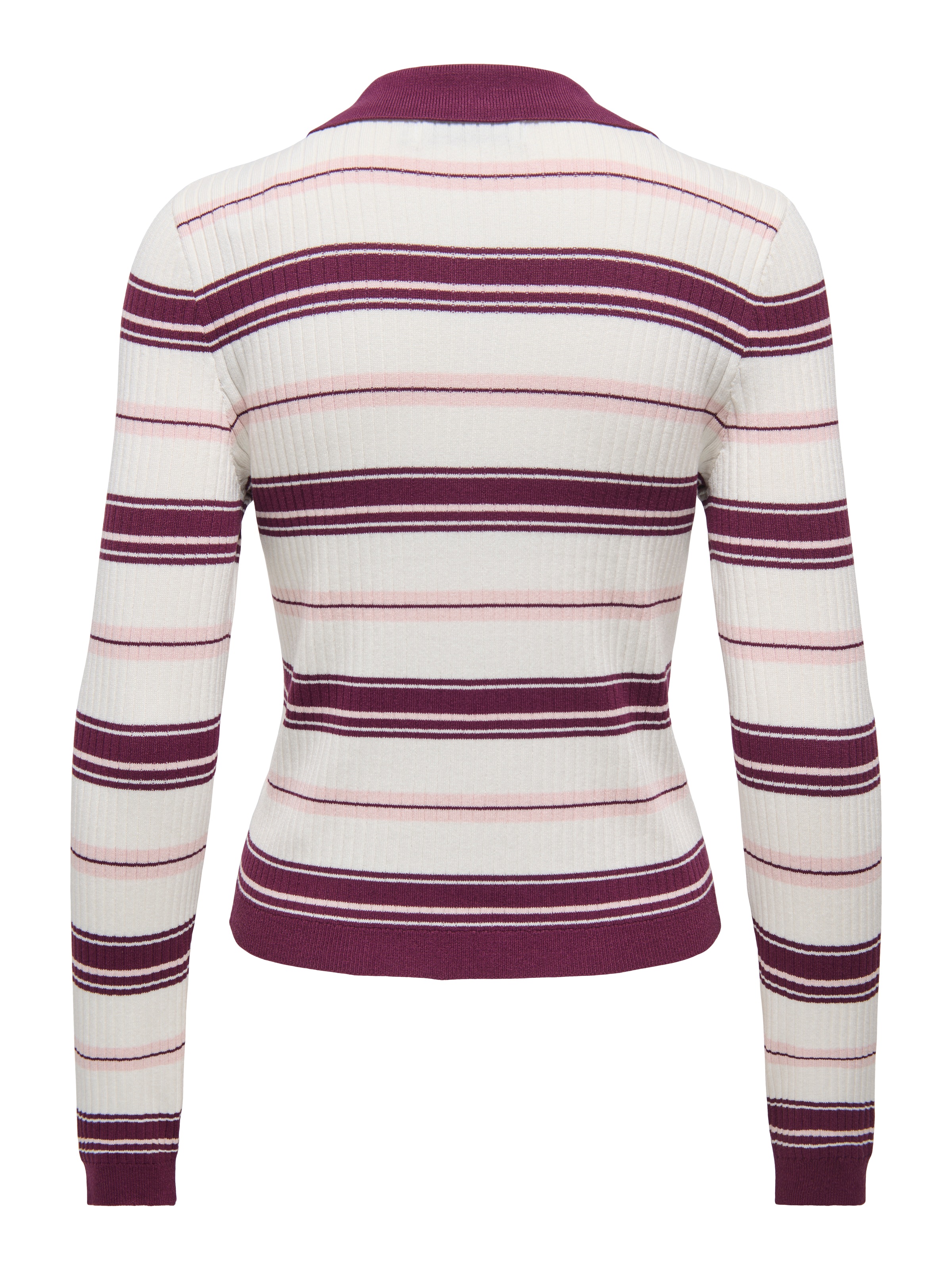 ONLY Polokragenpullover "ONLKAYA LIFE LS STRIPE POLO NOOS KNT" günstig online kaufen