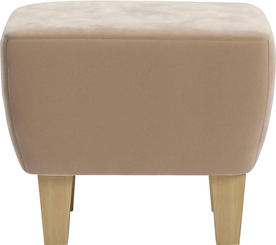 Home affaire Polsterhocker »Viva« mit Buchefüßen