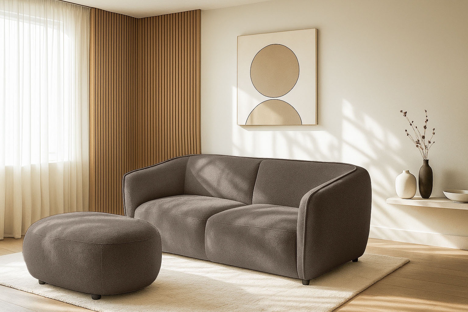 Home affaire Polsterhocker »Ostrup« schlichtes modernes Design, in verschiedenen Farben