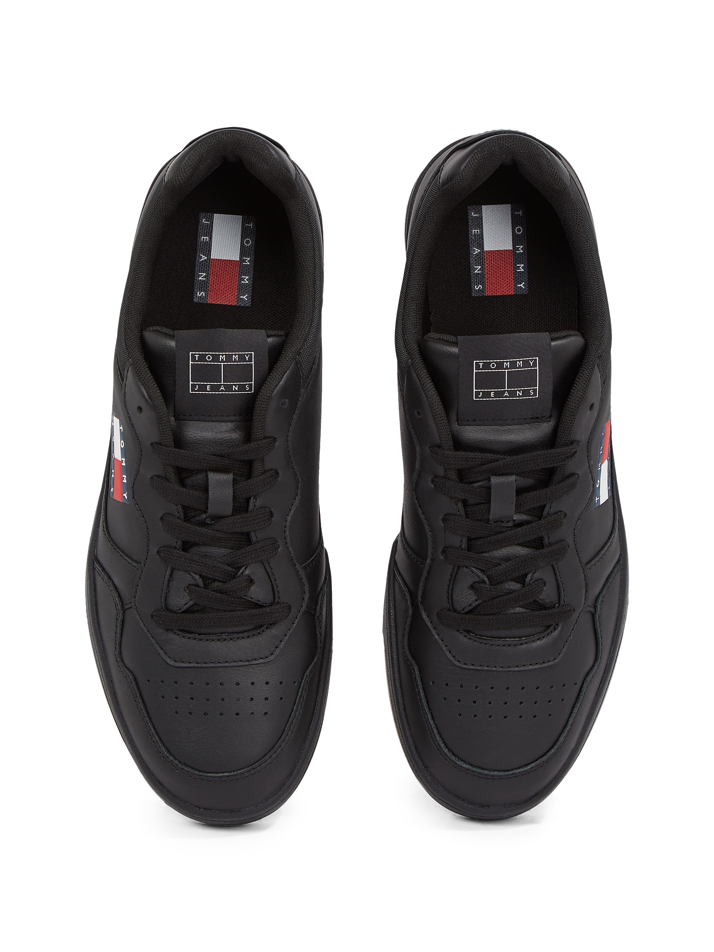 Tommy Jeans Sneaker »(NEW) TJM CUPSOLE LEATHER ESS«, Freizeitschuh, Halbschuh, Schnürschuh im Basket-Look
