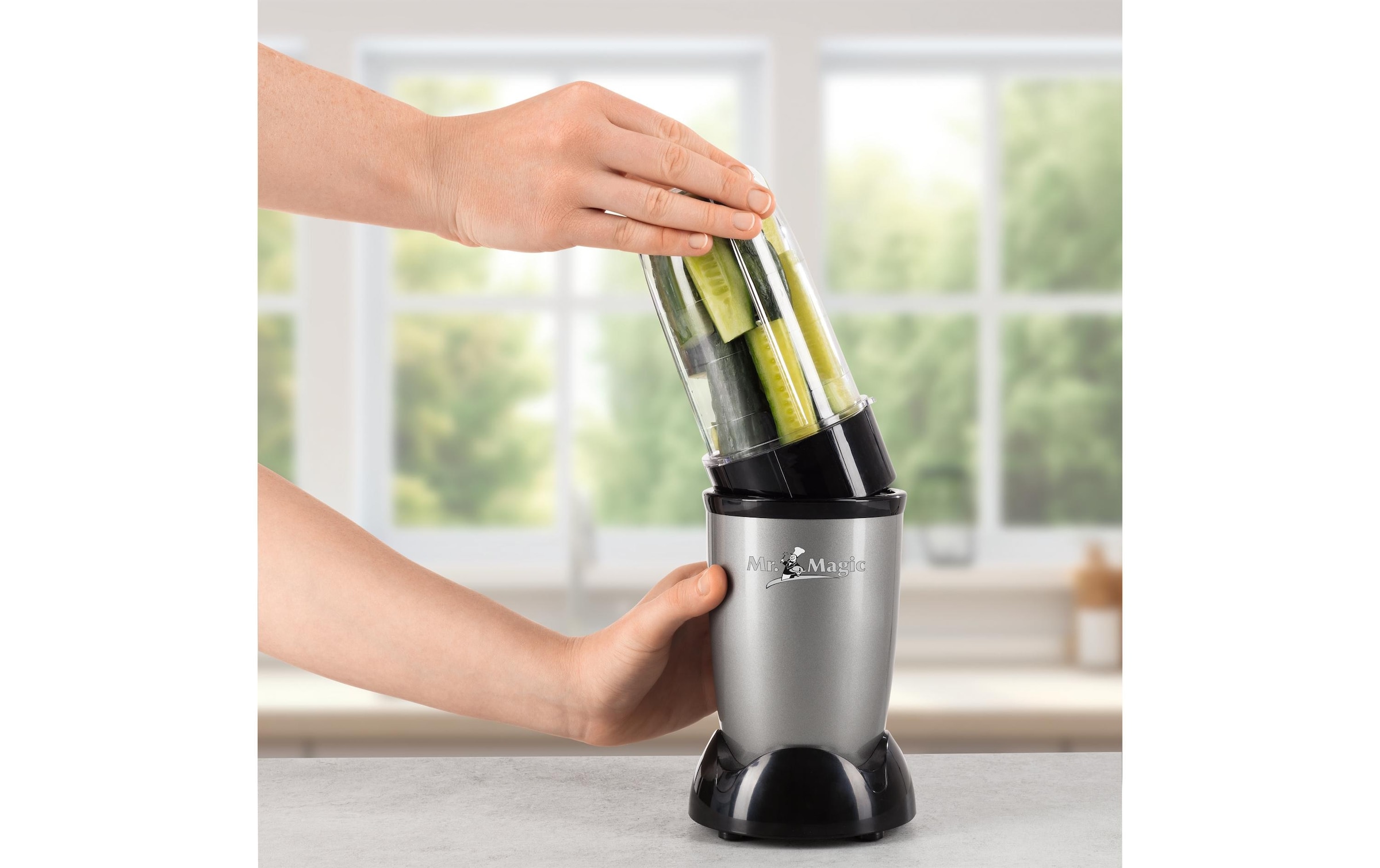 GOURMETmaxx Zerkleinerer »Nutrition Schwarz/Silber« 500 W