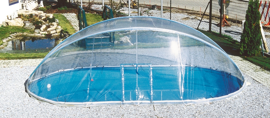 KWAD Poolverdeck »Cabrio Dome«, BxTxH: 350x700x165 cm