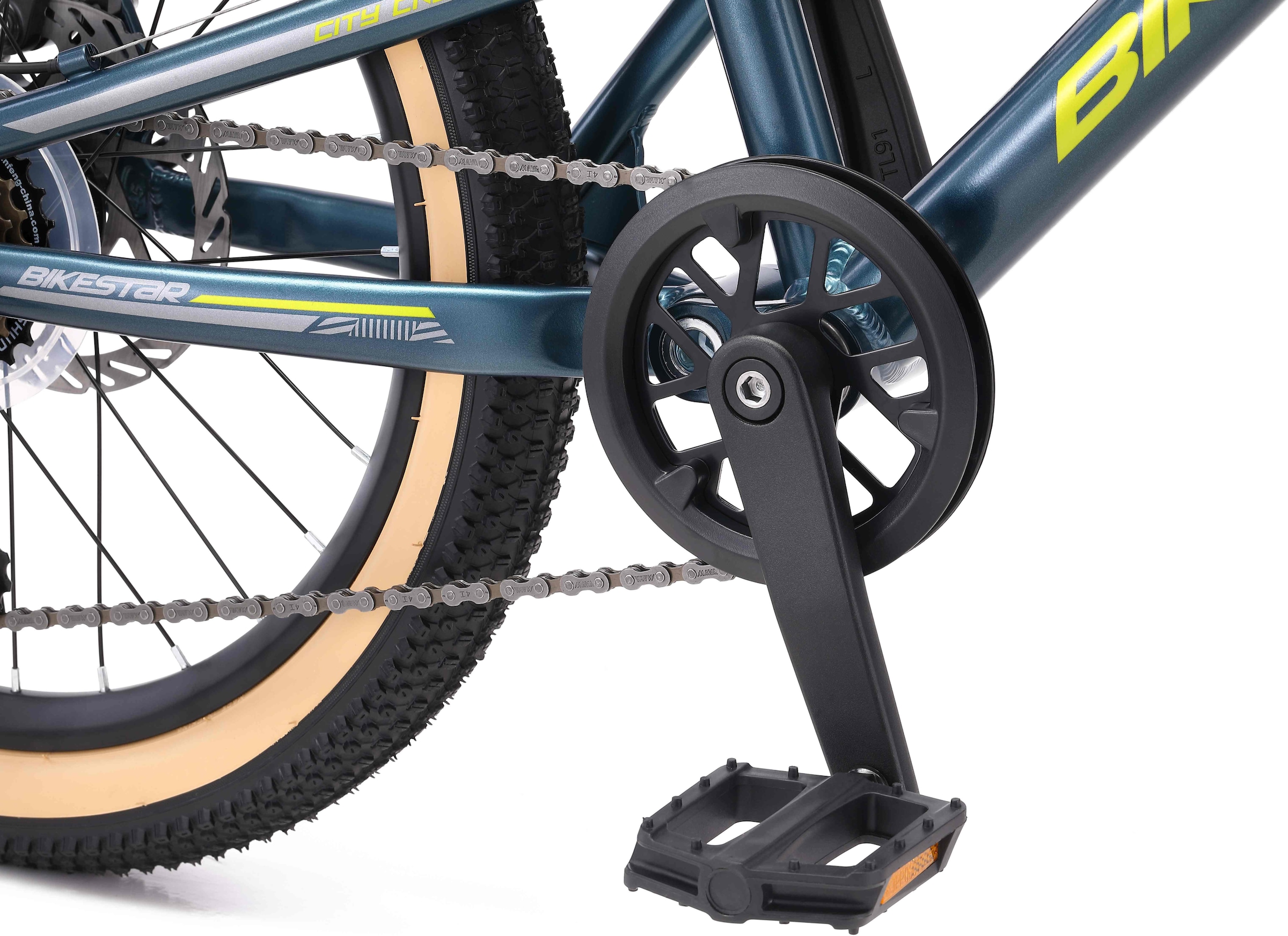 Bikestar Jugendfahrrad, 7 Gang, Shimano, RD-TY21 Schaltwerk, Kettenschaltung