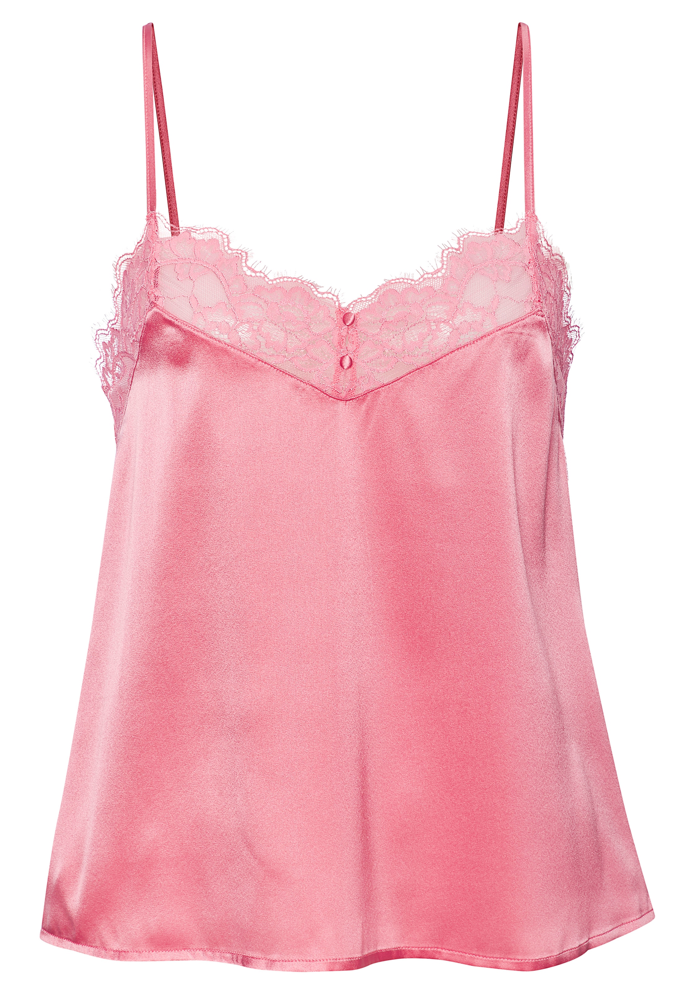 LASCANA Spaghettitop », Seidentop, Spitzentop, Alana« mit hohem Seidenanteil und edler Spitze, Dessous
