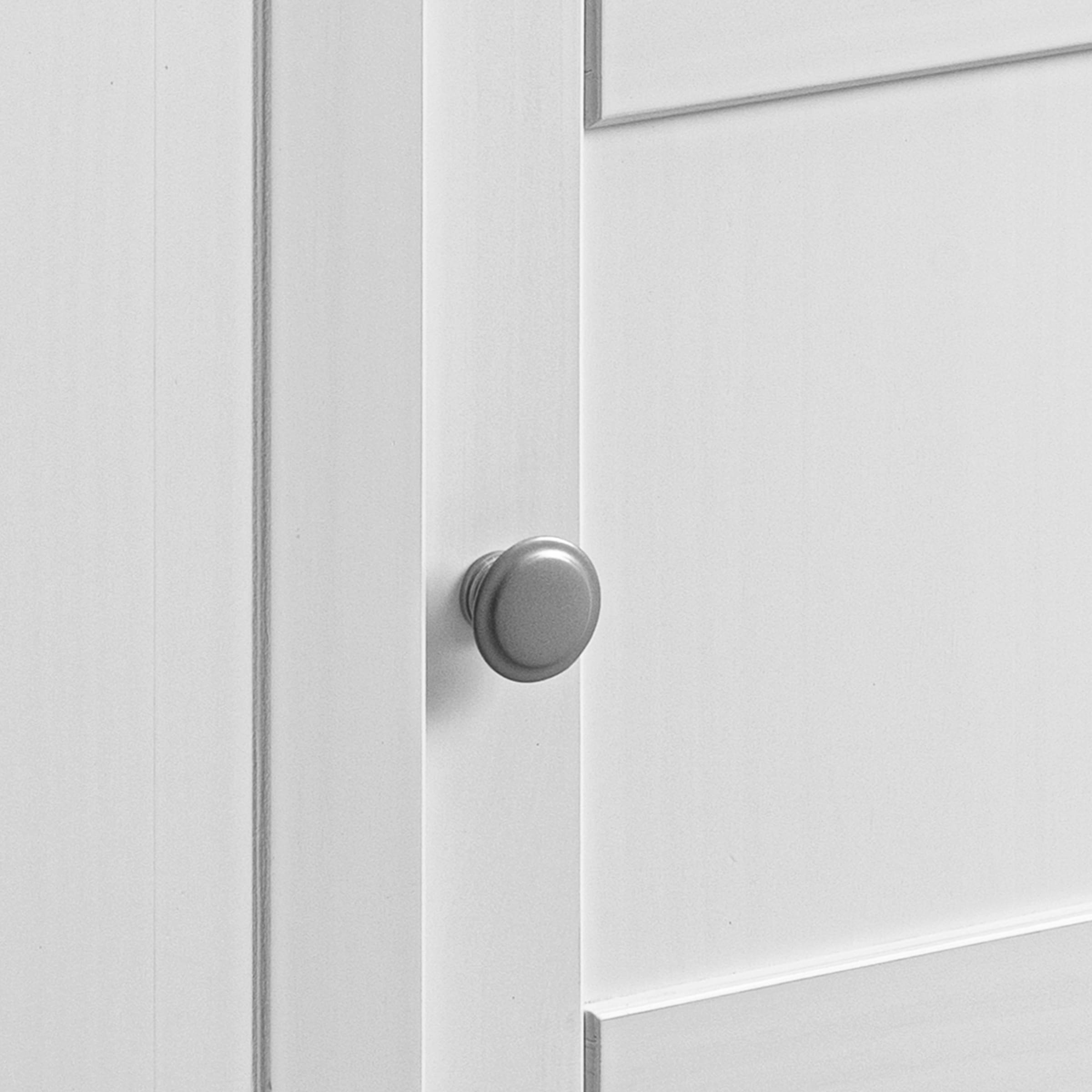 Inter Link Beistelltisch »Pinora aus massiver Kiefer, weiss lackiert, 45 x 45 x 76 cm« 1 Stk. tlg. Ablagetisch im modernem Skandi Look, mit Tür