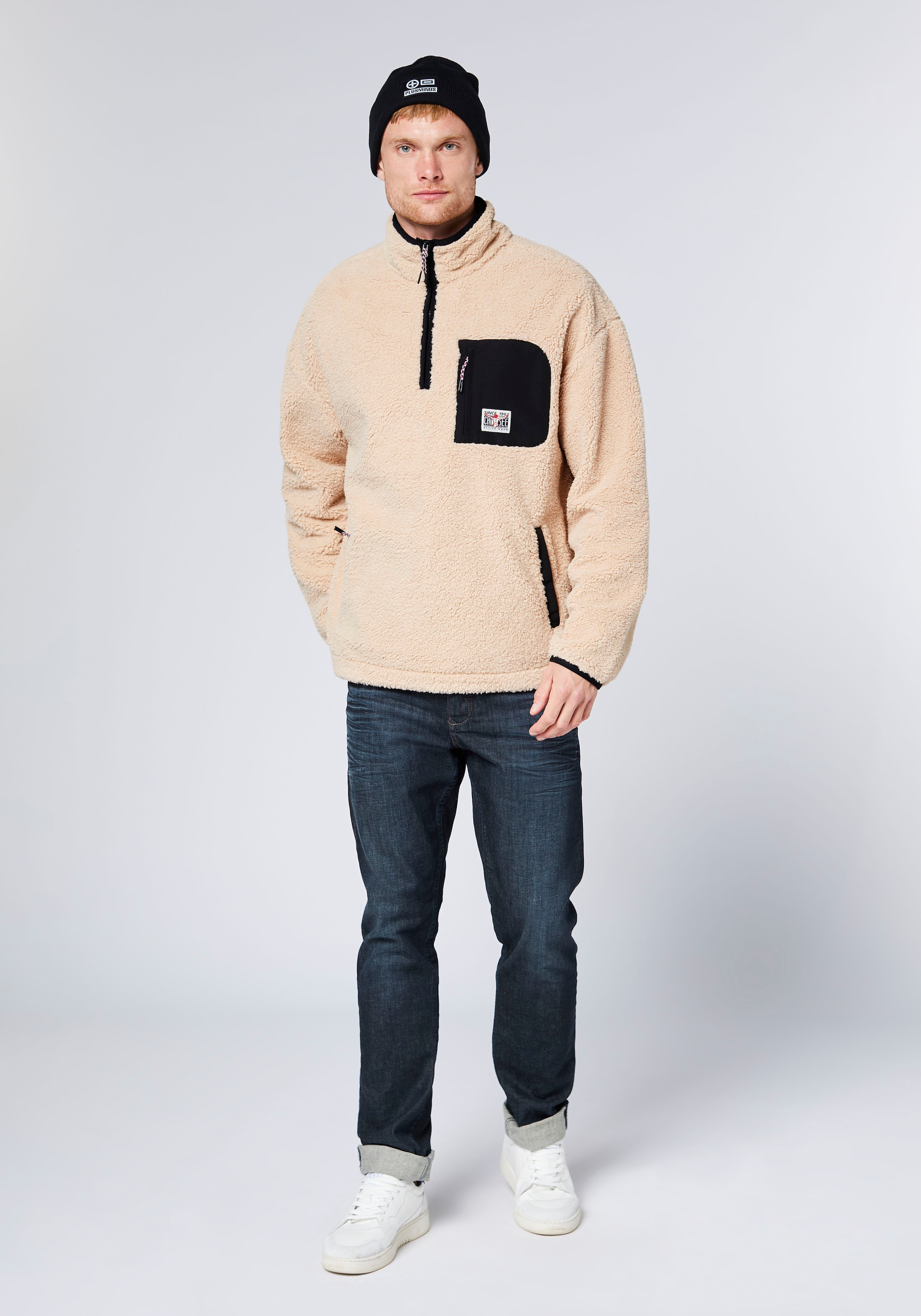 Chiemsee Strickfleece-Pullover »Teddyfleecepullover«
