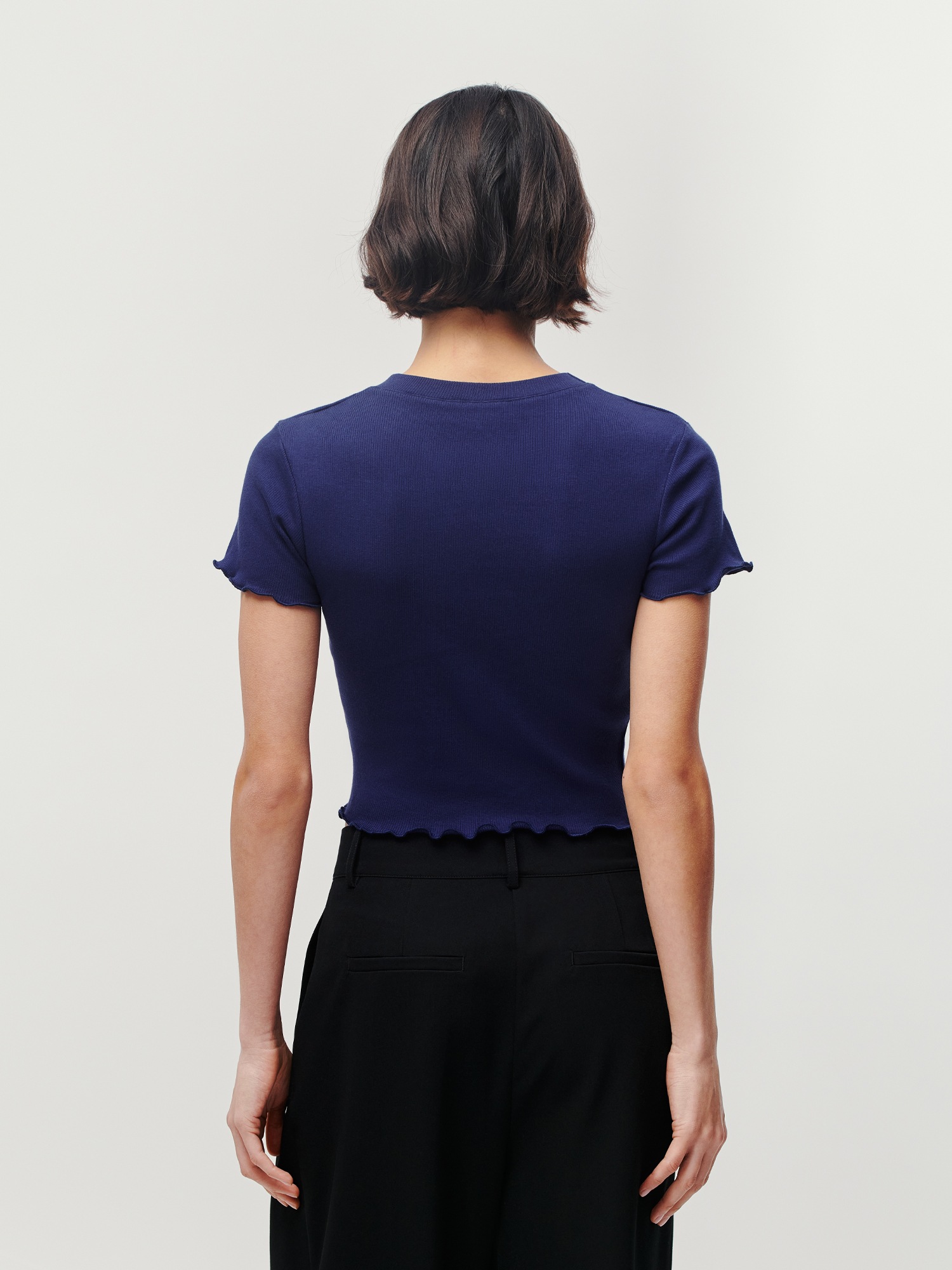 LeGer T-Shirt "Teresa, LeGer by Lena Gercke" mit Rippstruktur, kurze Form, günstig online kaufen